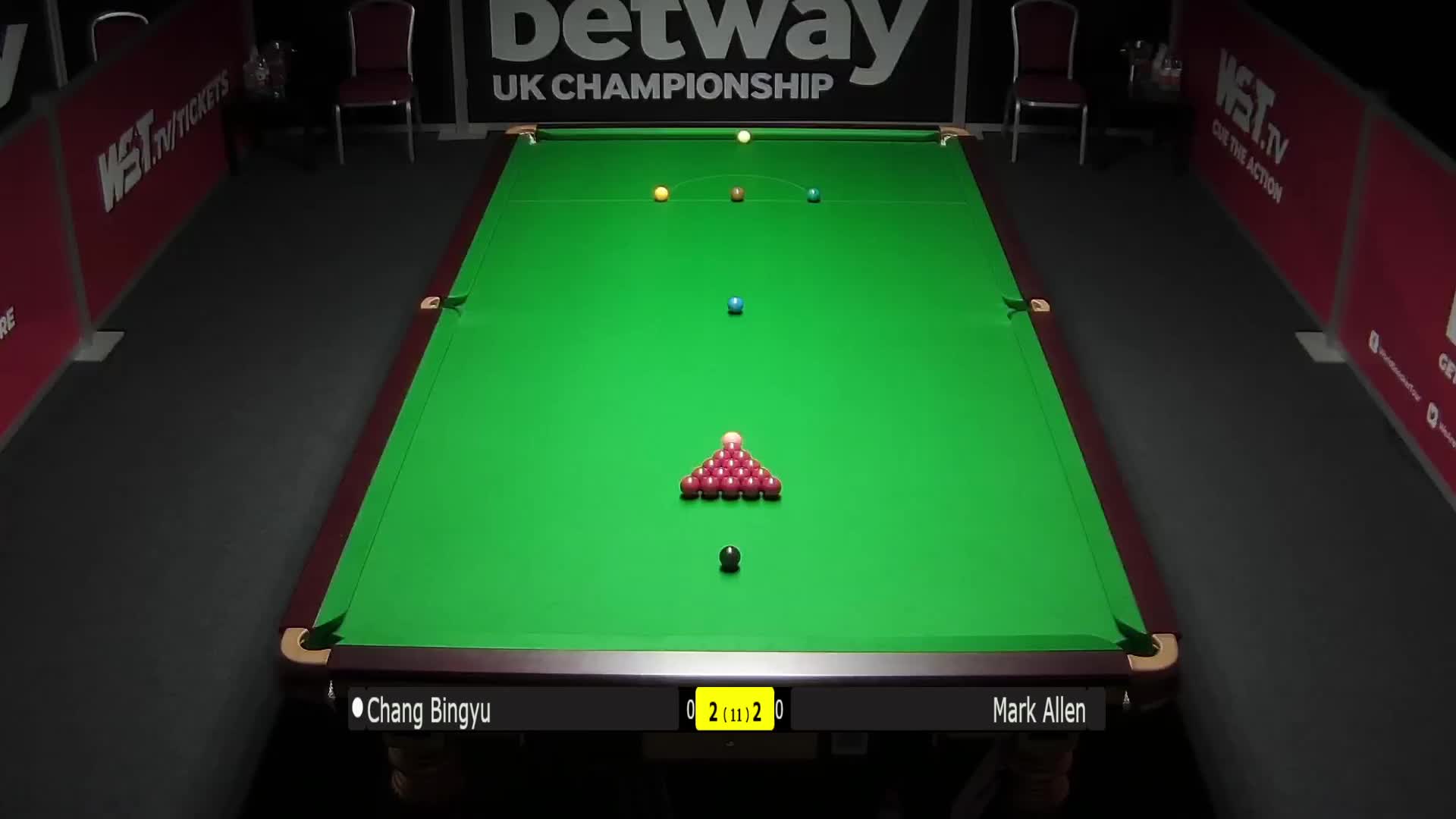 常冰玉VS马克·艾伦11月28日#斯诺克英锦赛#下半场 清流