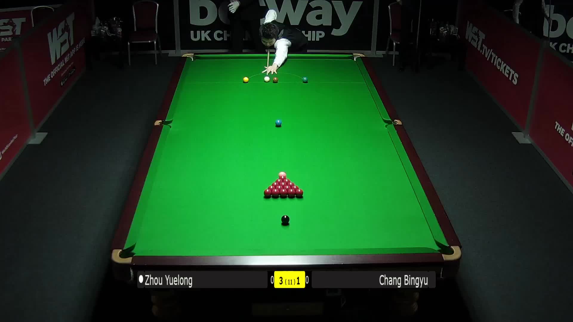 周跃龙VS常冰玉 11月30日#斯诺克英锦赛#下半场   清流