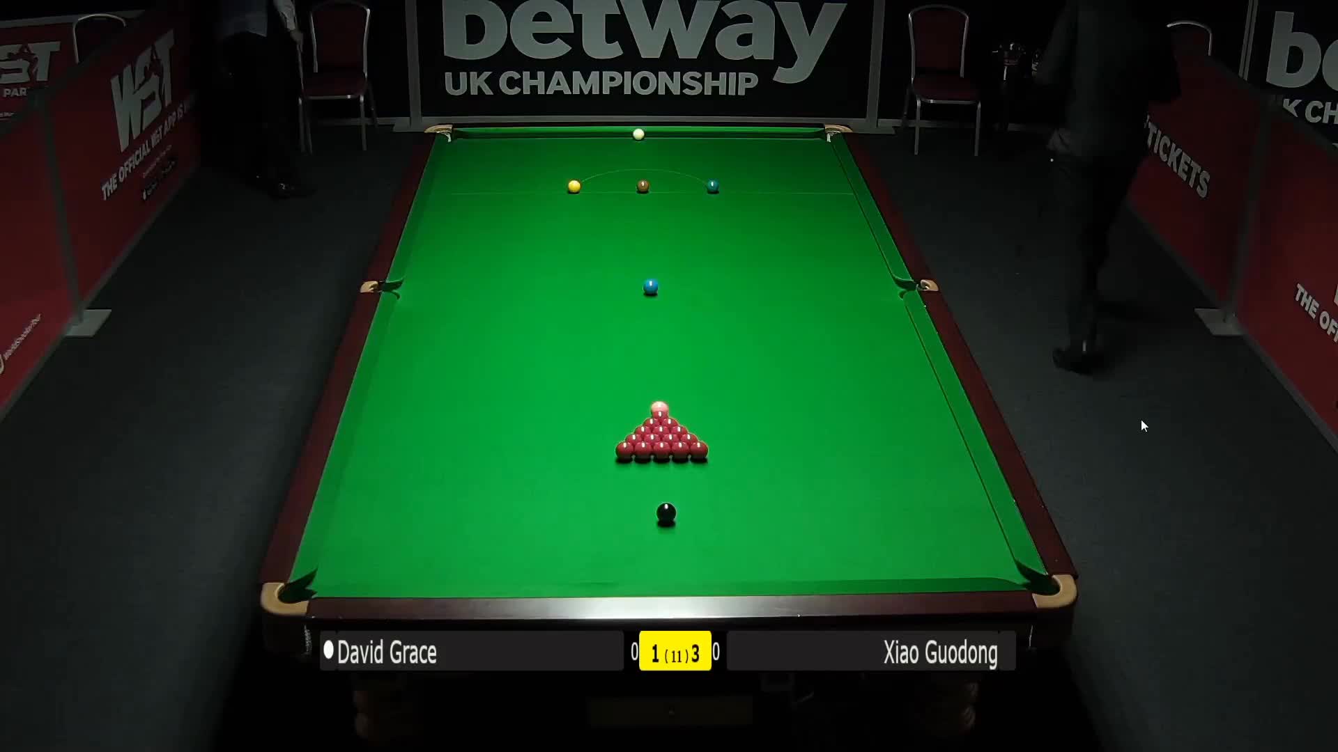大卫·格雷斯 VS 肖国栋 斯诺克英锦赛 下半场 刘昕解说