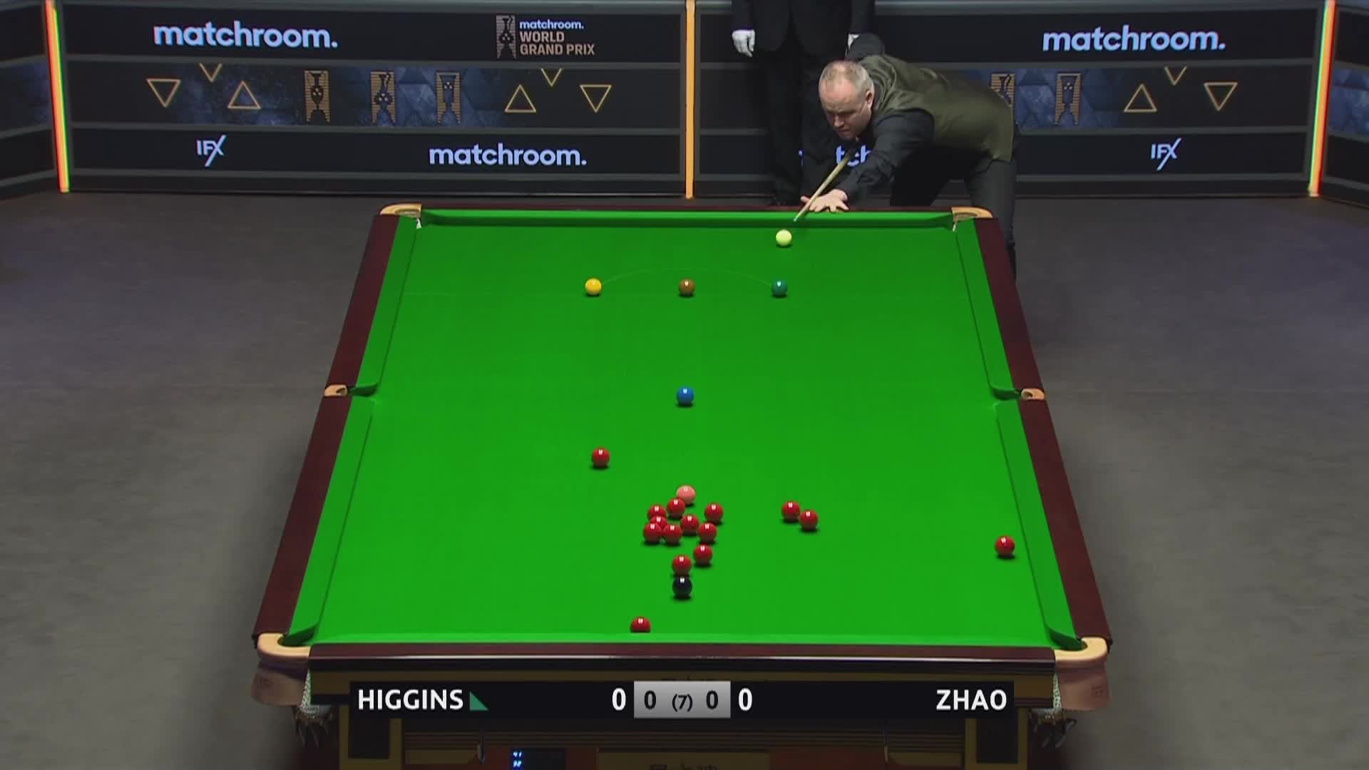 约翰·希金斯VS赵心童 12月17日斯诺克大奖赛 清流