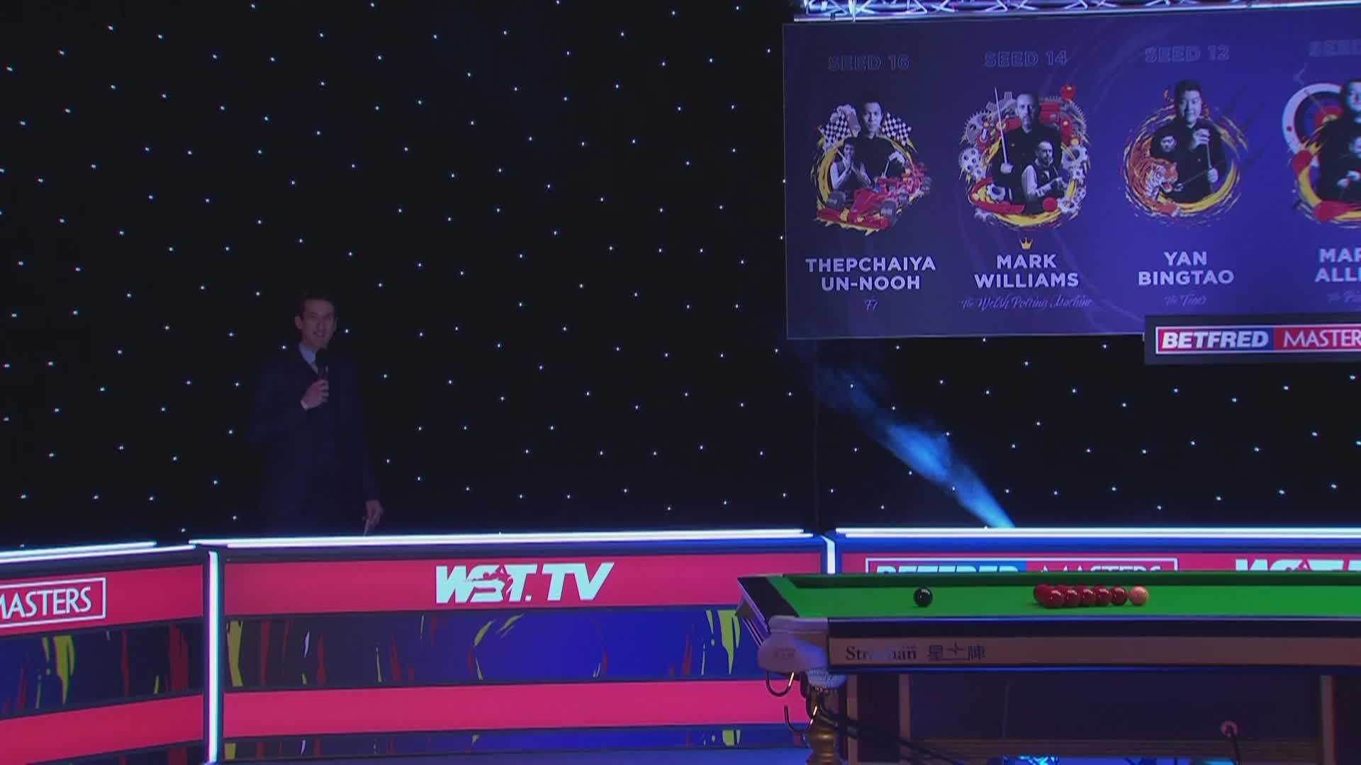 大卫·吉尔伯特VS约翰·希金斯 17日斯诺克大师赛  上 清流