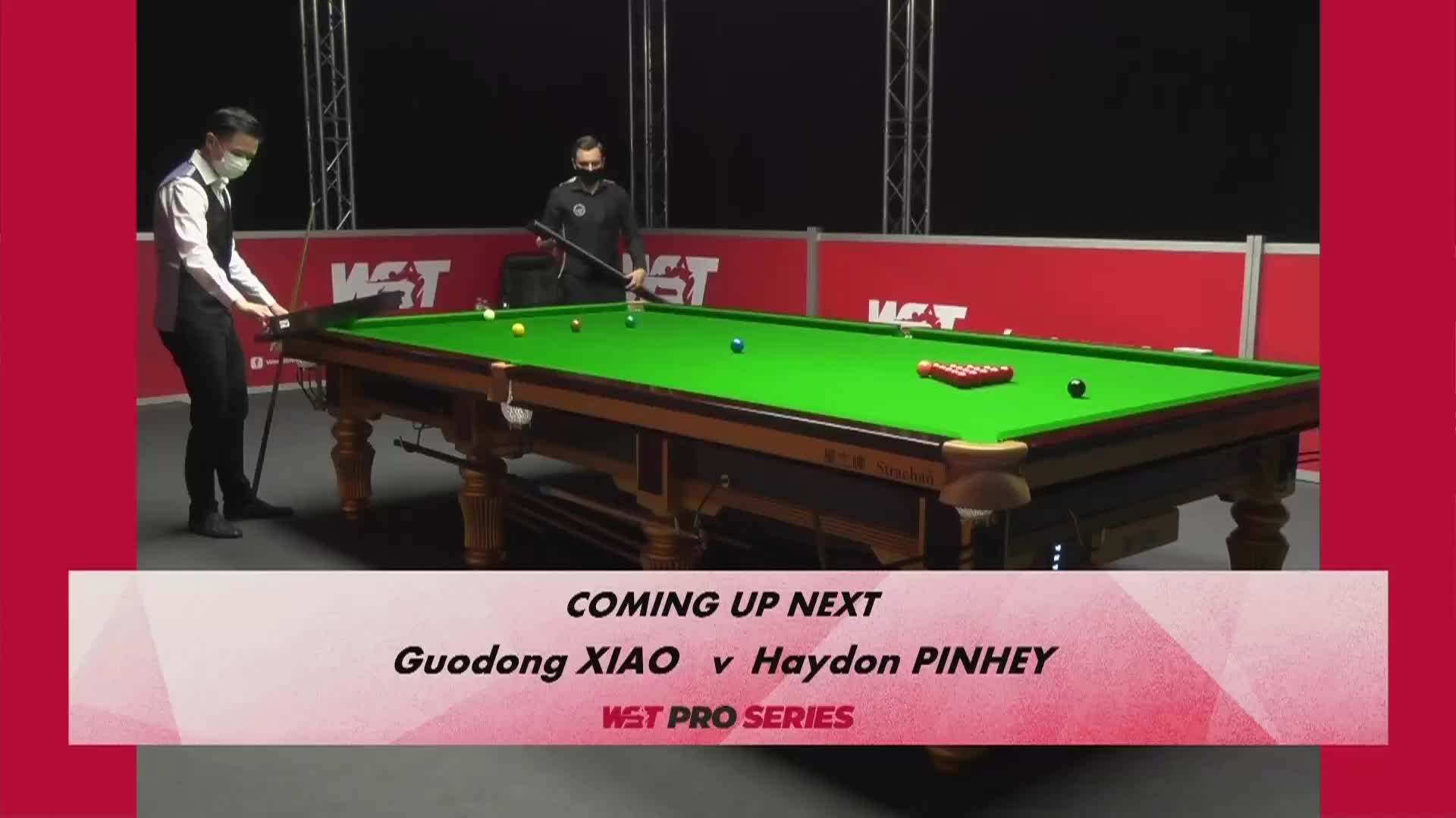 肖国栋VS海顿·平海 19日斯诺克WST Pro系列赛 清流