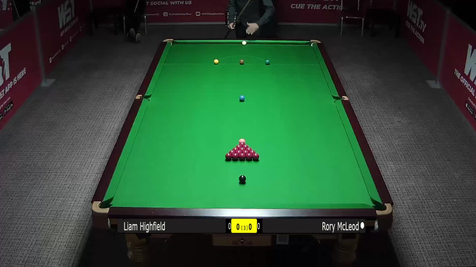 利亚姆·海菲尔德VS罗里·麦克劳德 21日斯诺克WST Pro系列赛