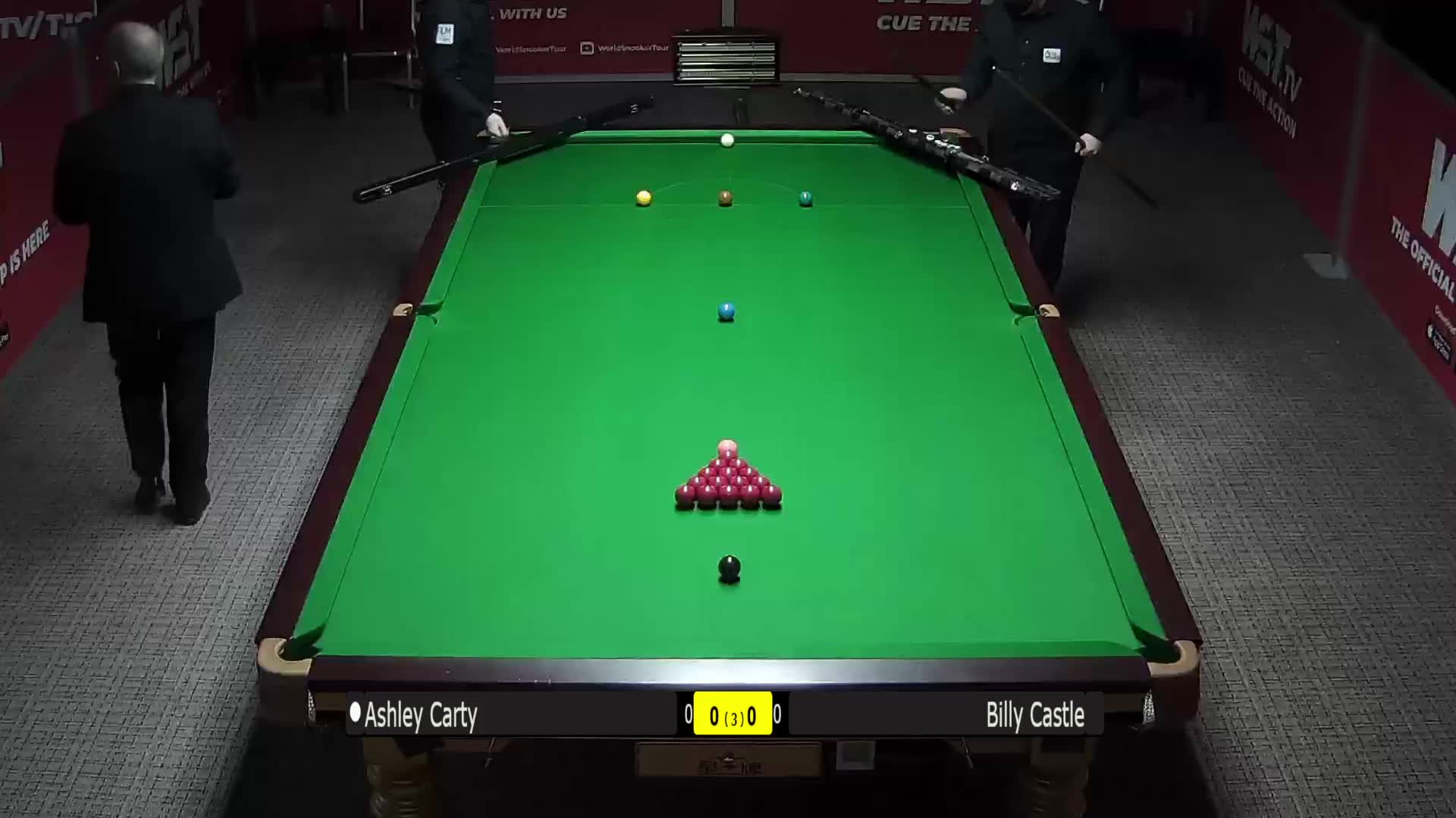 阿什利·卡蒂VS比利·卡斯特尔 21日斯诺克WST Pro系列赛 清流