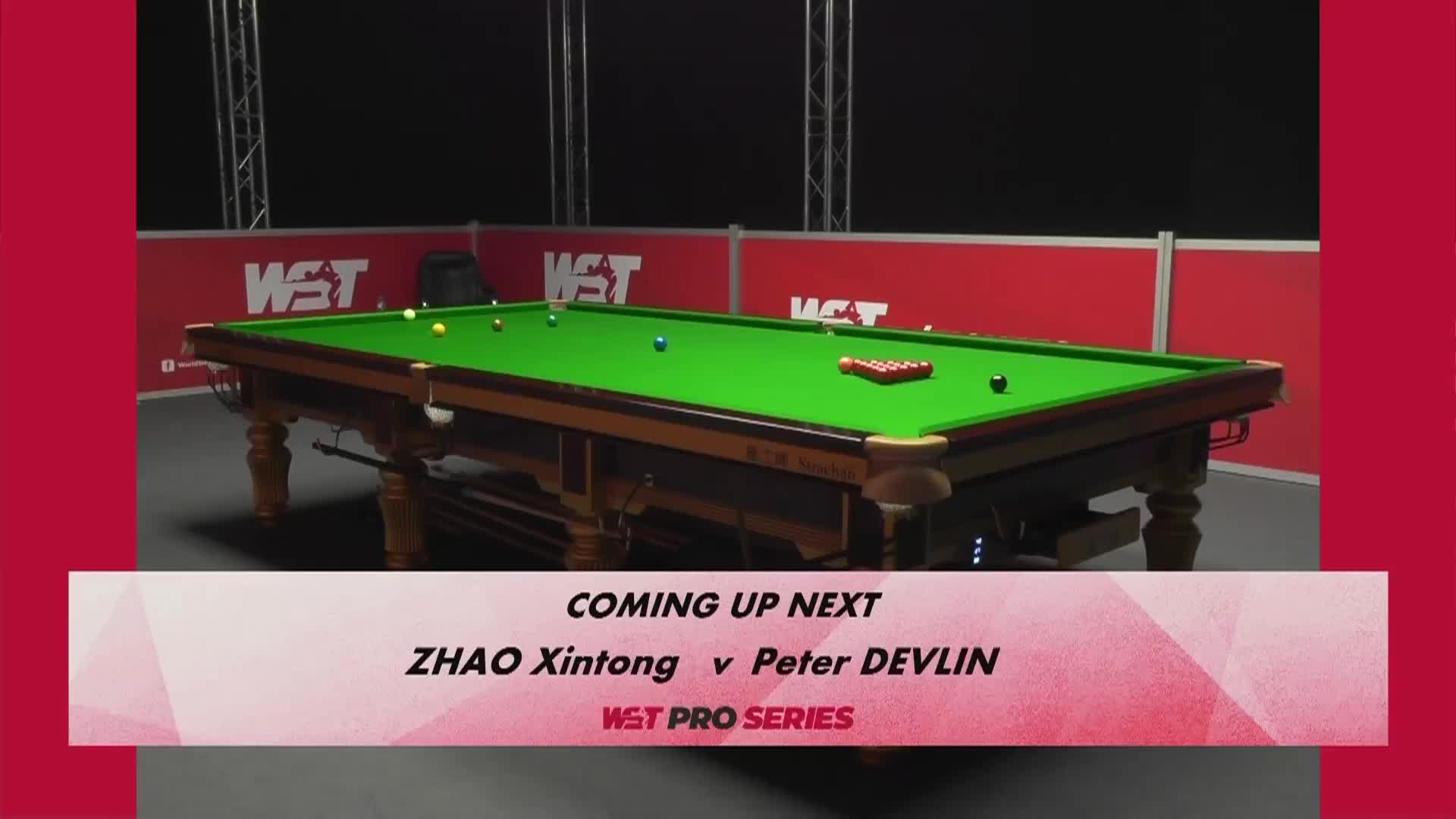 赵心童VS彼得·德夫林 22日斯诺克WST Pro系列赛 清流
