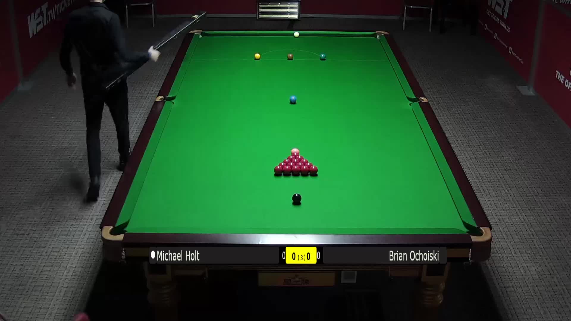 迈克尔·霍尔特VS布莱恩·奥库斯基 24日斯诺克WST Pro系列 清流