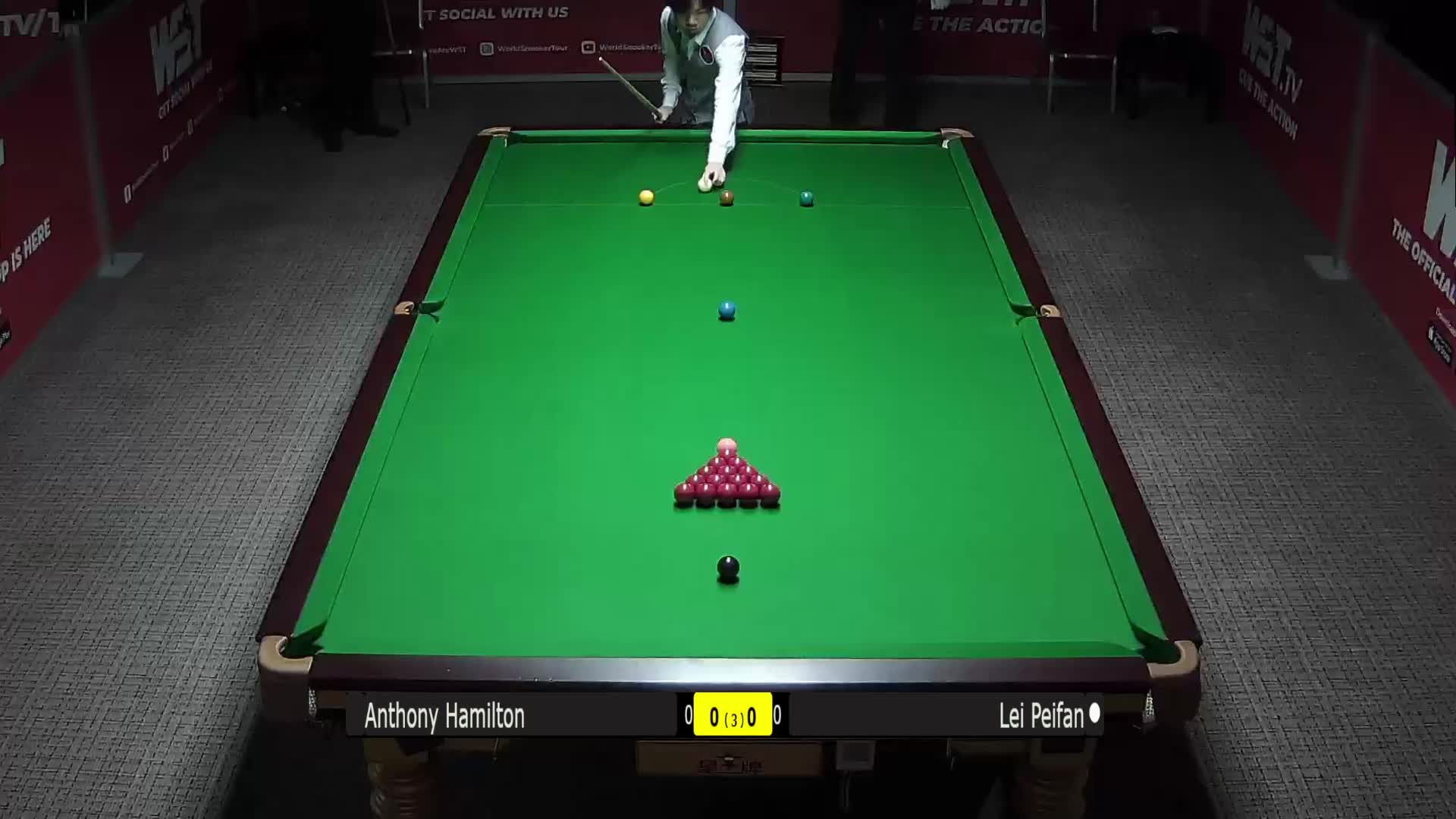 安东尼·汉密尔顿VS雷佩凡 24日斯诺克WST Pro系列 清流