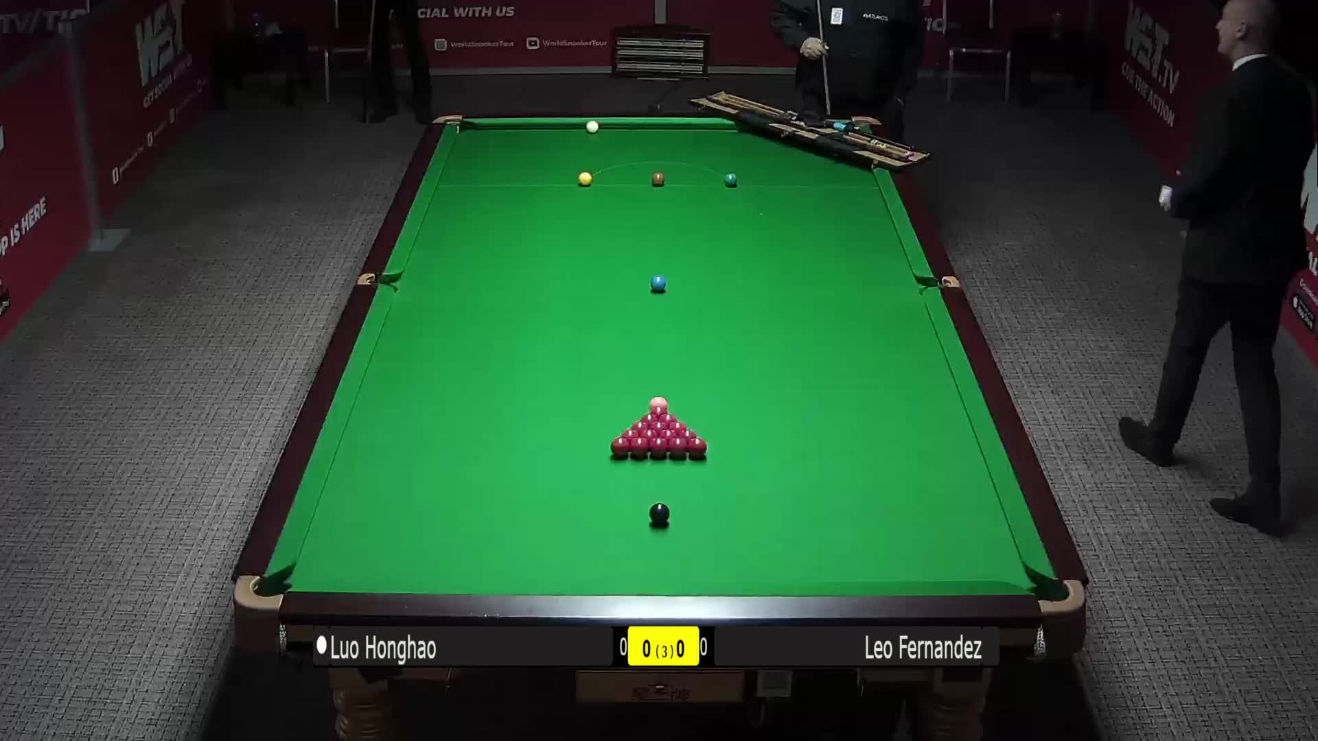 罗弘昊  VS  费尔南德斯   24日斯诺克WST Pro系列 清流