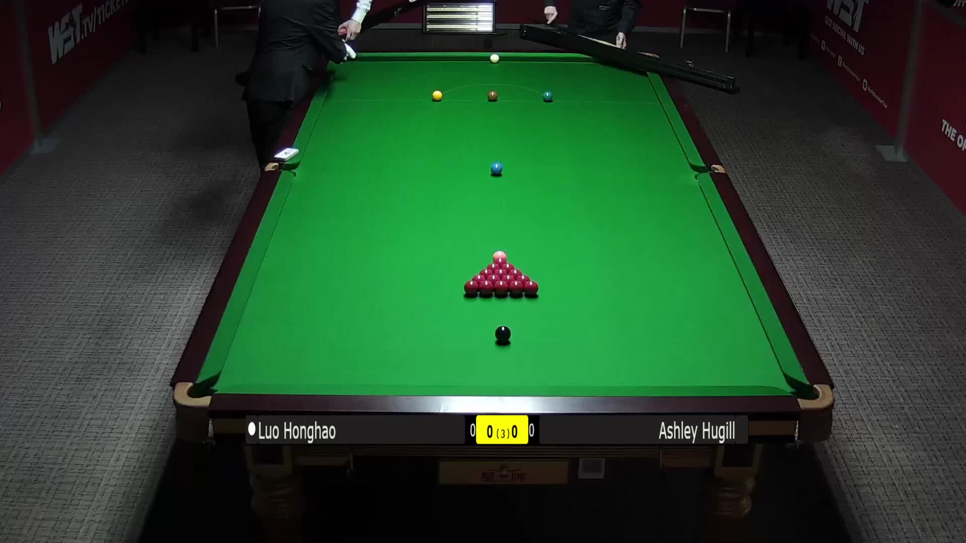 罗弘昊VS阿什利·赫吉尔 25日斯诺克WST Pro系列 清流