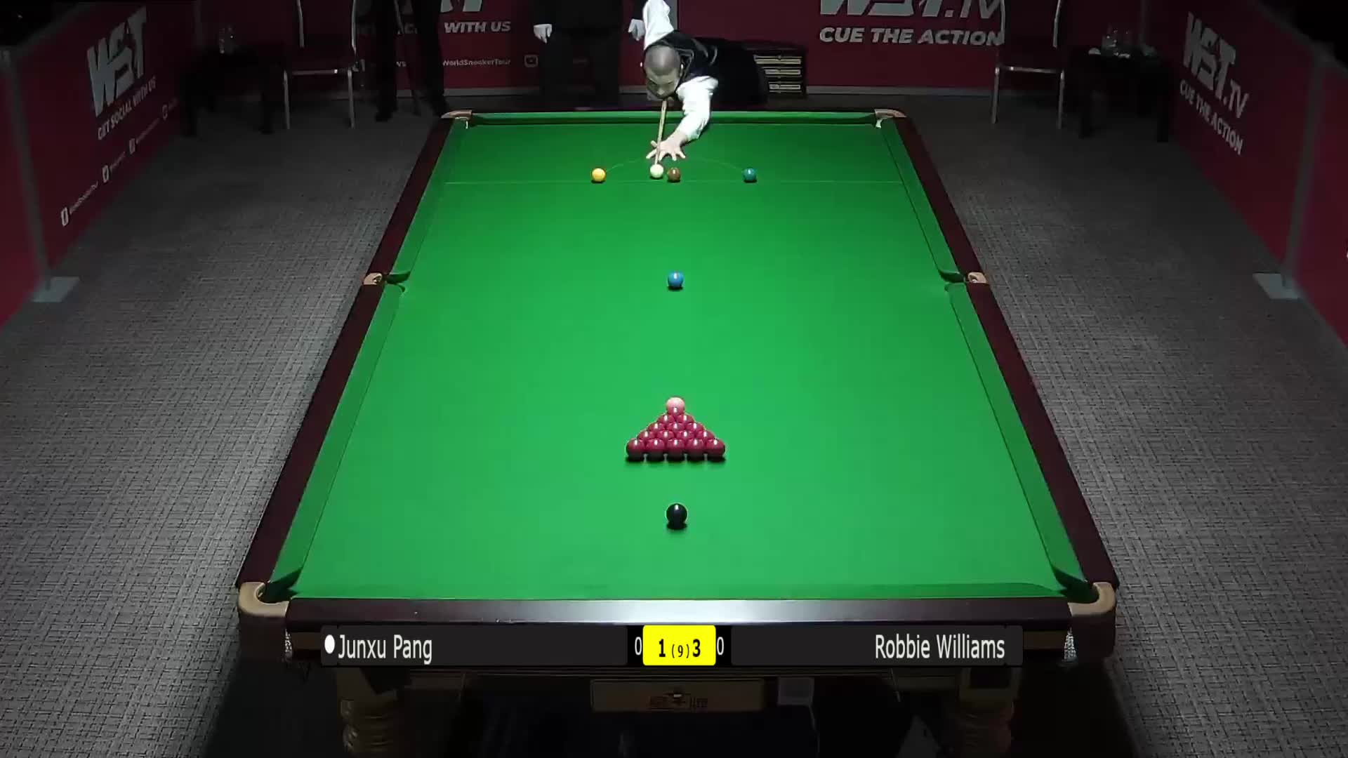 庞俊旭  VS  罗比·威廉姆斯 28日斯诺克德国大师赛 下 清流