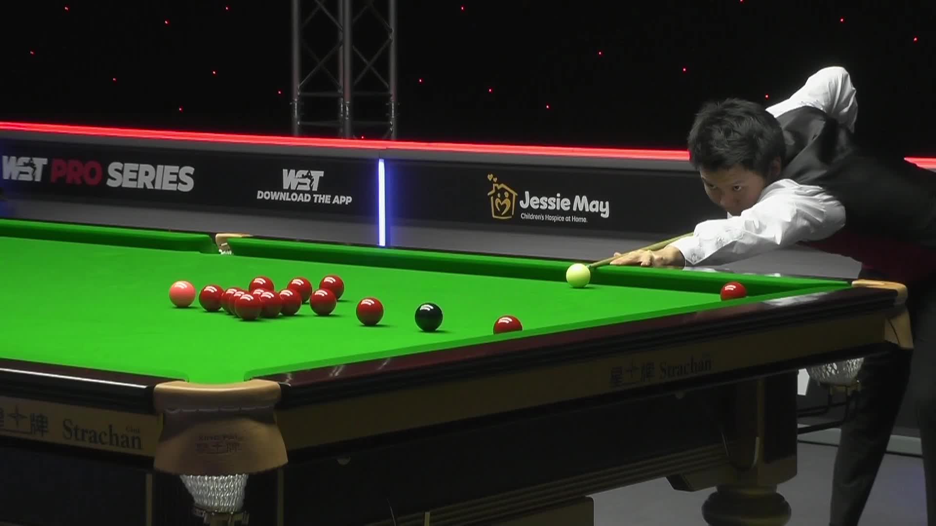  斯诺克WST Pro系列 塔猜亚·乌诺VS周跃龙  小周单杆134零封对手