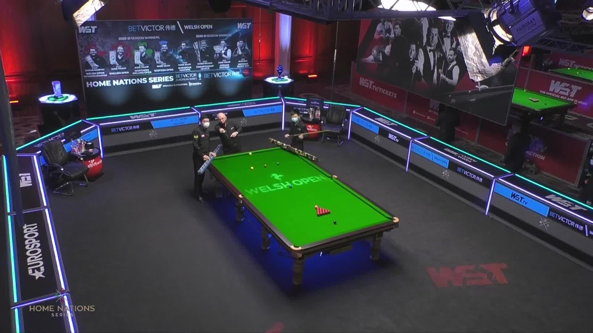 丁俊晖VS吕昊天 2021斯诺克威尔士公开赛 清流