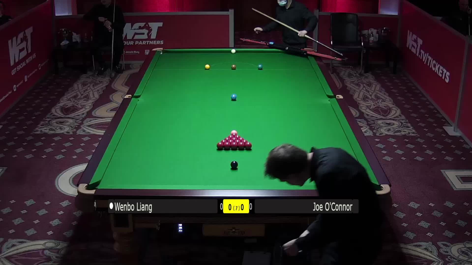 梁文博VS乔·奥康纳  2021威尔士公开赛 清流