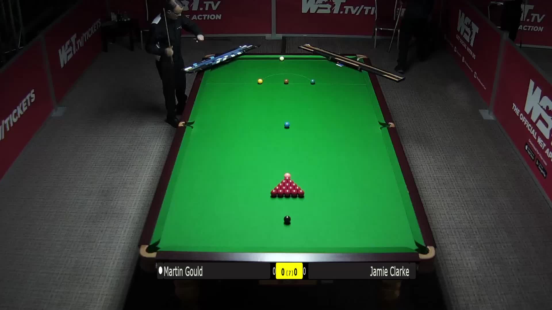 马丁·古尔德  VS  詹姆·克拉克 3月6日直布罗陀公开赛 清流