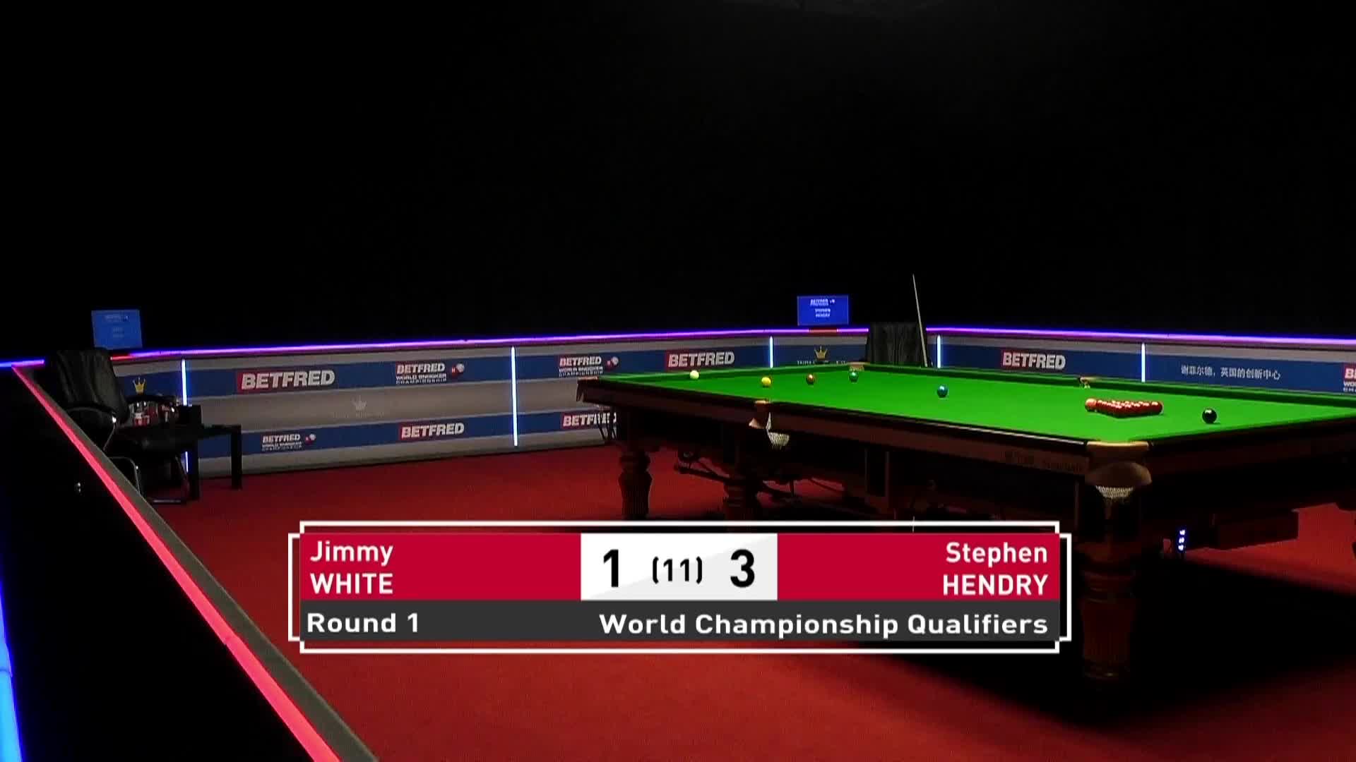吉米·怀特VS斯蒂芬·亨德利 2021世锦赛资格赛 下半场清流