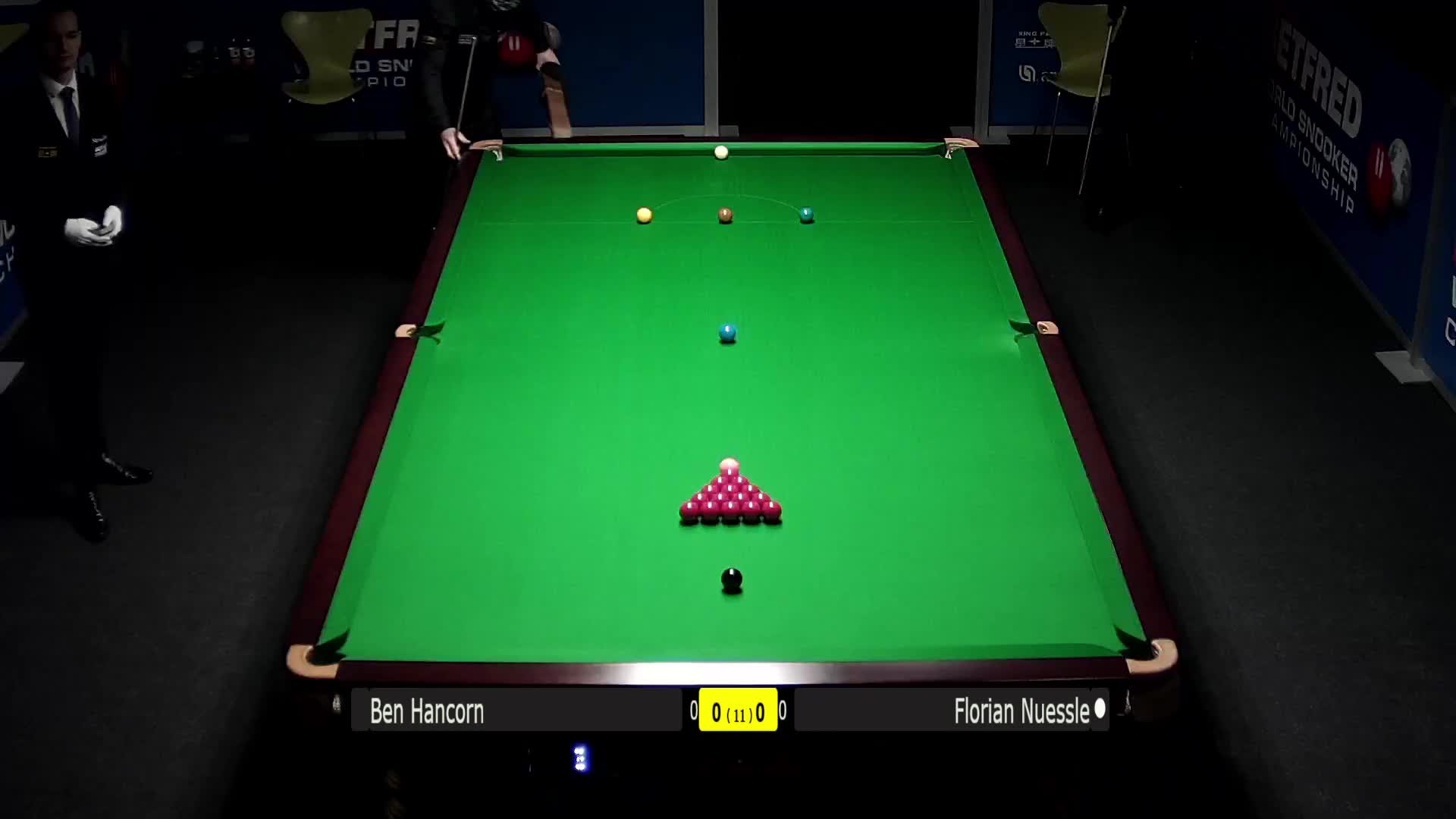 本·汉考恩VS弗洛里安·努斯勒	清流 世锦赛资格赛上半场