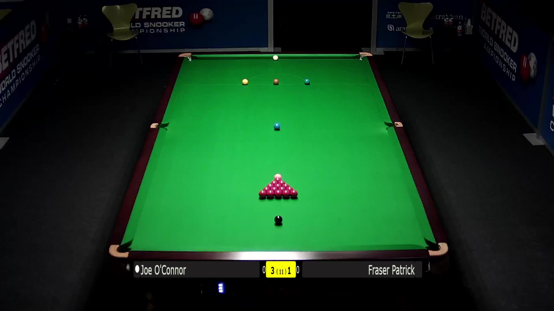 乔·奥康纳vs弗雷泽·帕特里克清流世锦赛资格赛下半场