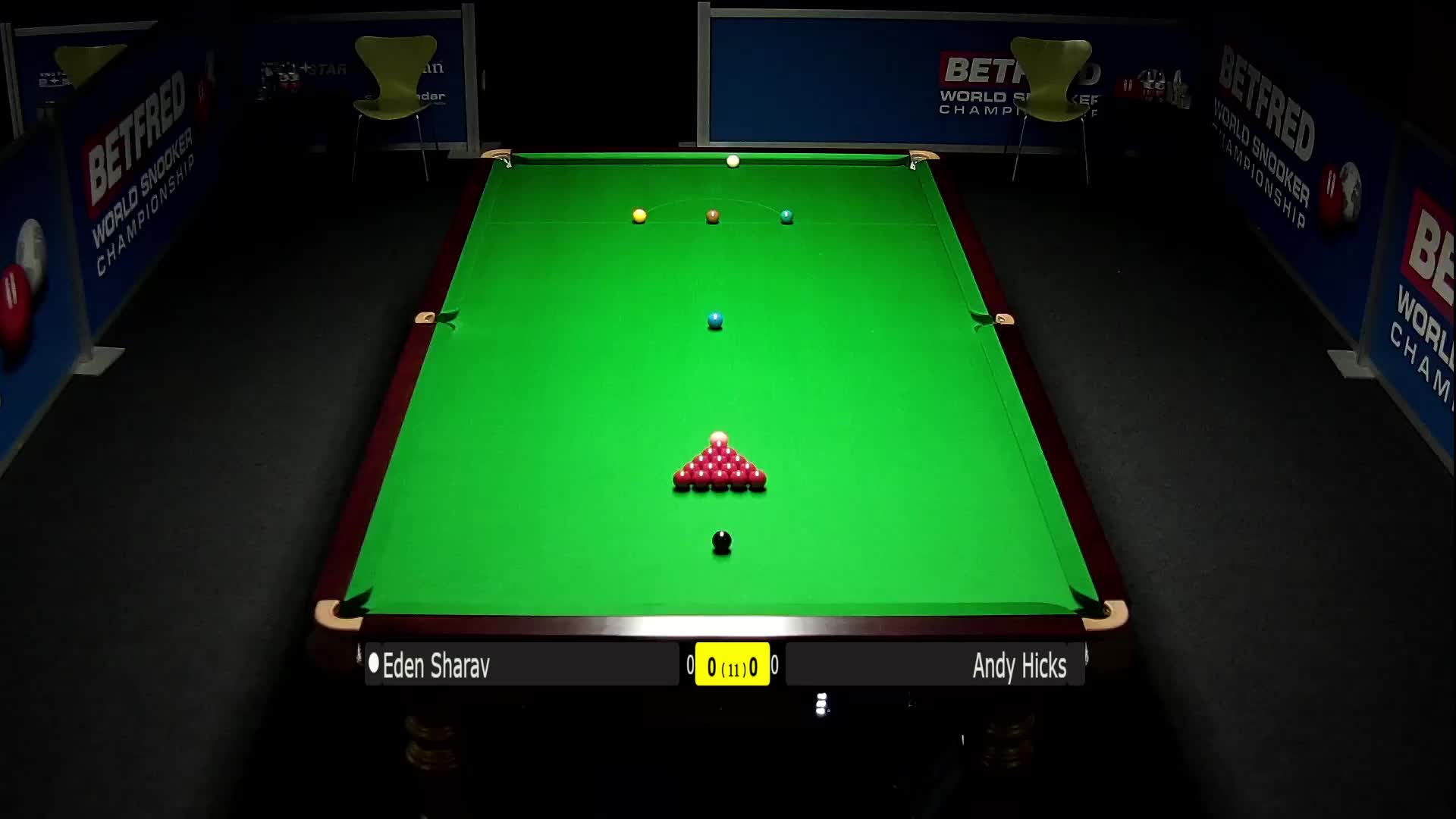 艾登·沙拉夫 VS 安迪·希克斯 清流	世锦赛资格赛上半场