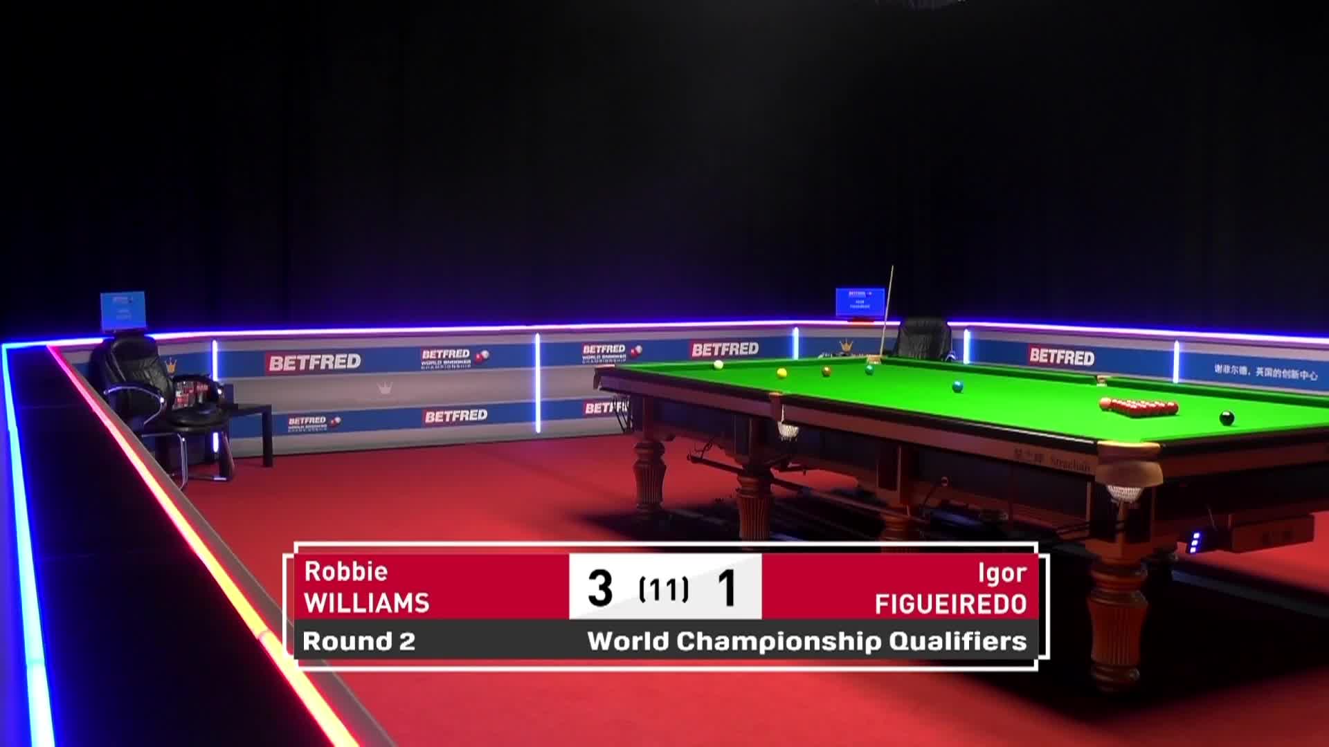 罗比·威廉姆斯 VS 伊戈尔·费格雷多 清流 世锦赛资格赛下半场