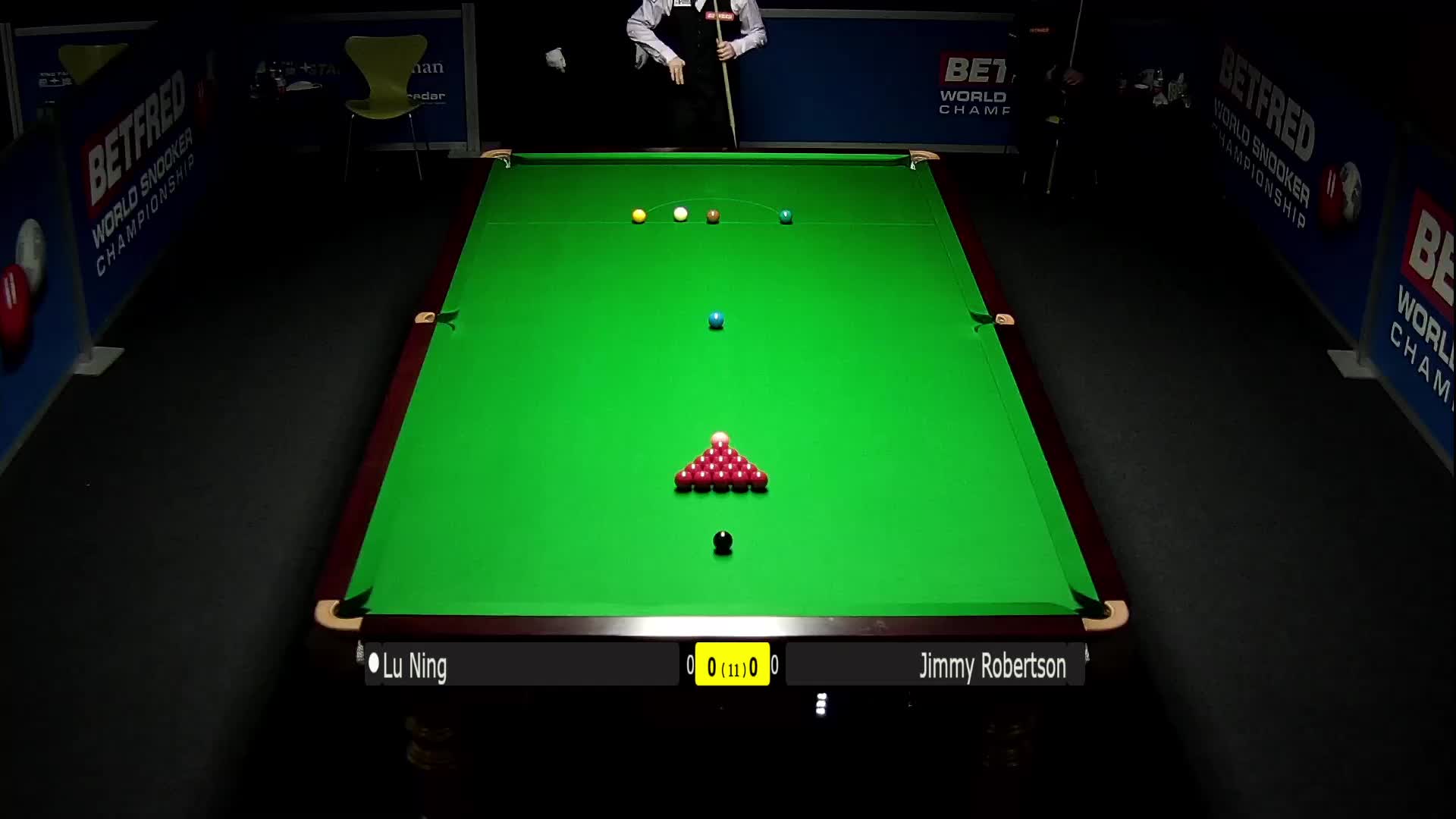鲁宁VS吉米·罗伯逊 清流 斯诺克世锦赛资格赛上半场