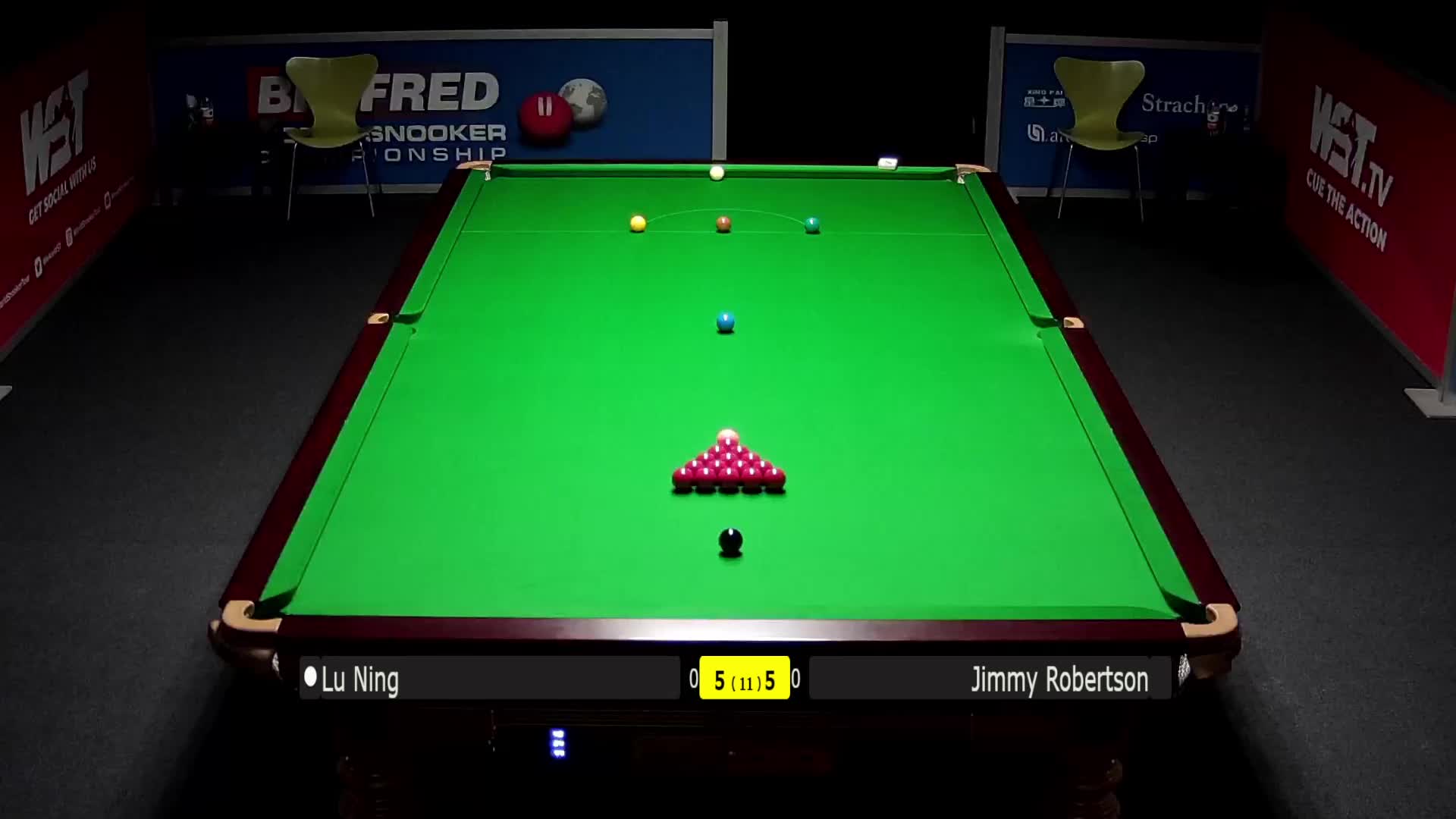 鲁宁VS吉米·罗伯逊 清流 斯诺克世锦赛资格赛下半场 11局