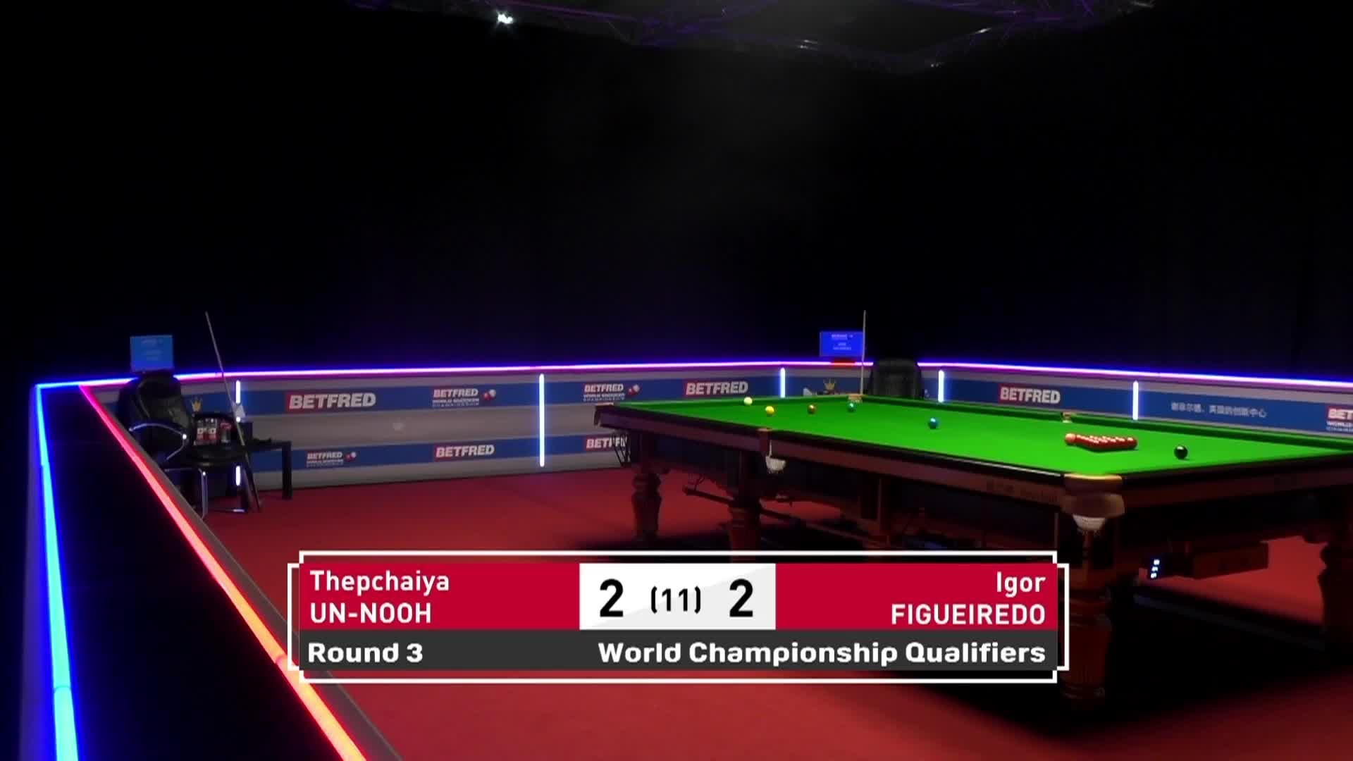 塔猜亚·乌诺VS伊戈尔·费格雷多 清流 斯诺克世锦赛资格赛下半场