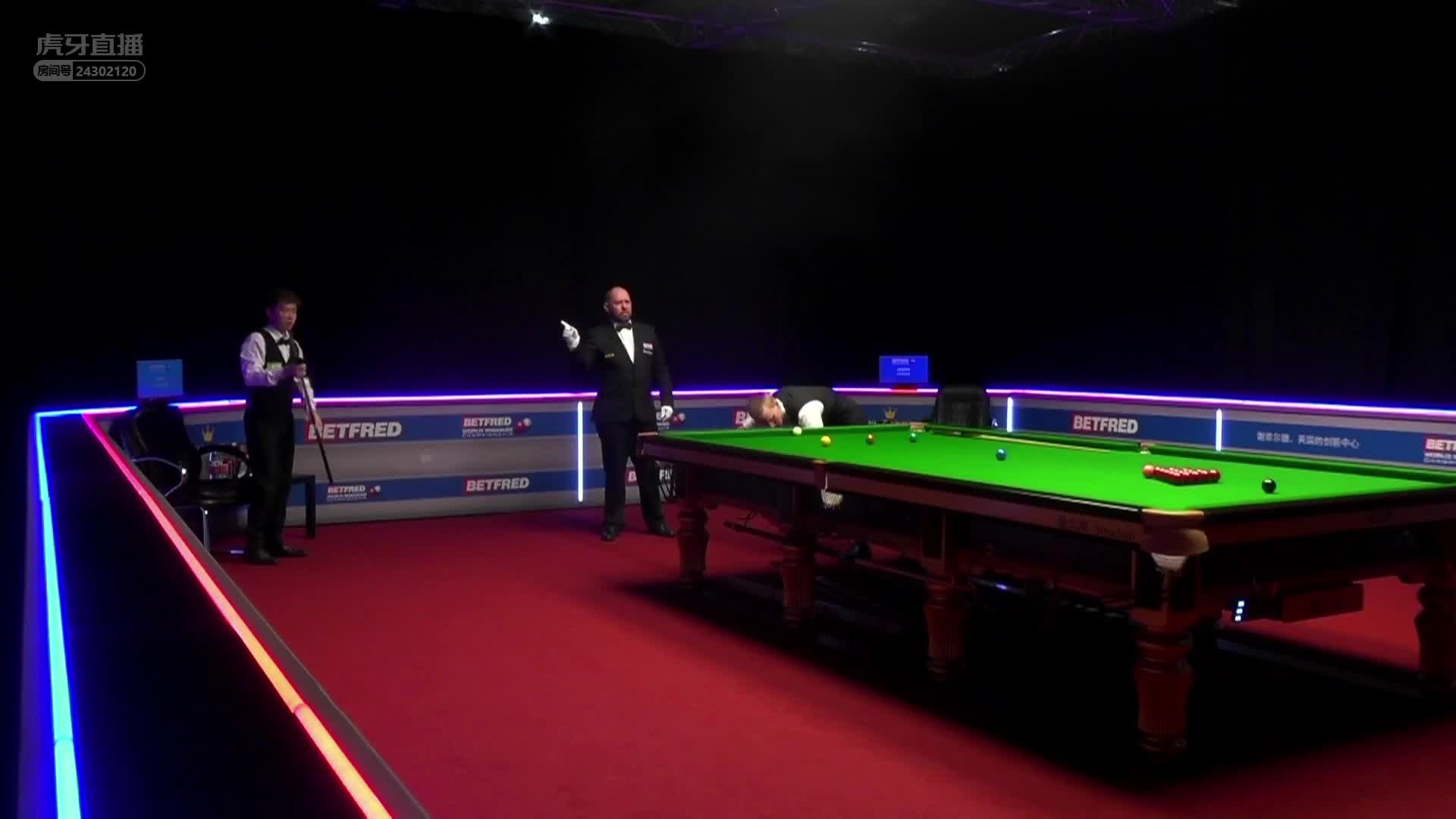 赵心童vs卡斯帕尔·菲利帕克红魔解说世锦赛资格赛上半场