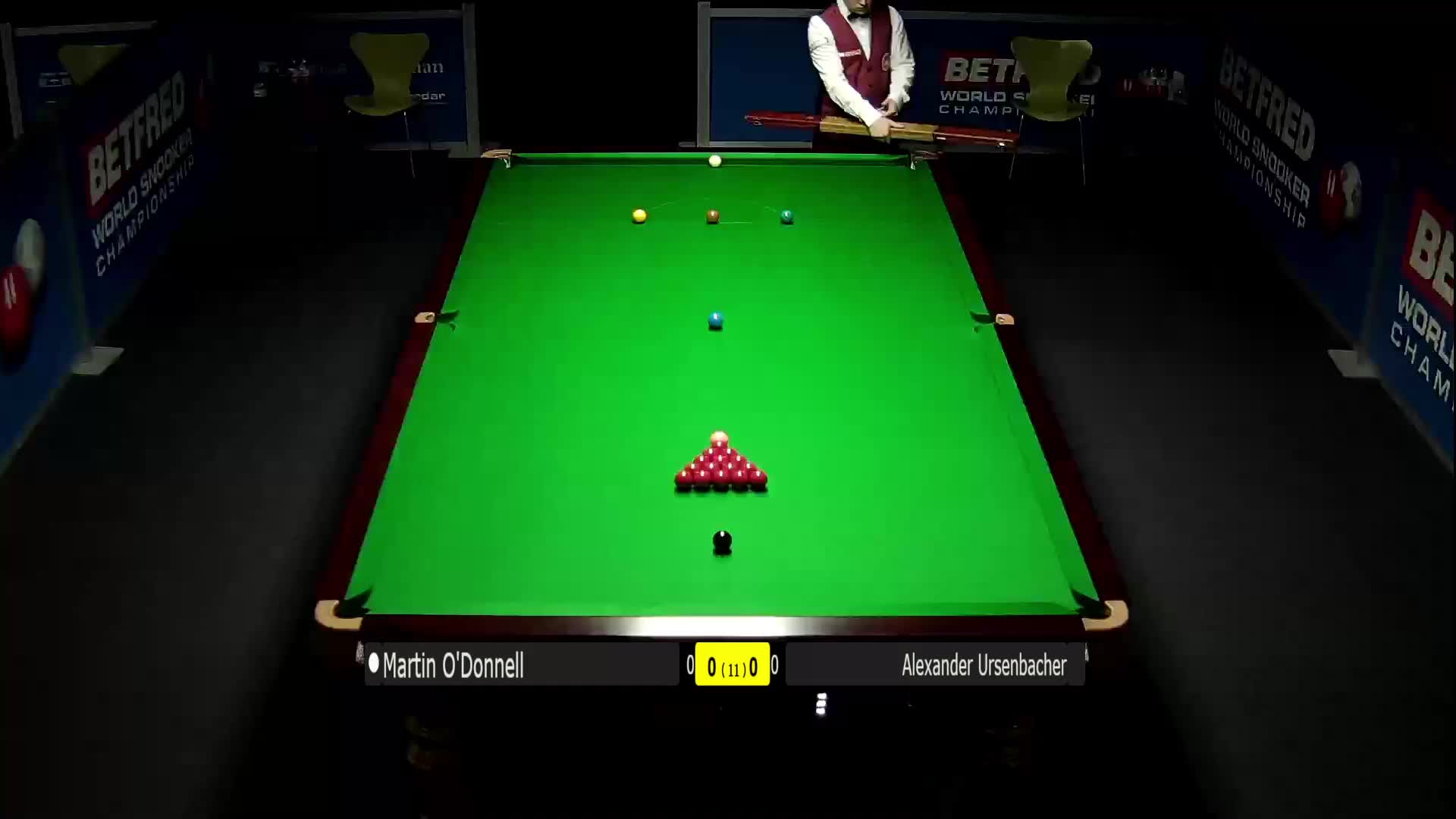 马丁·奥唐奈VS亚历山大·乌森巴赫清流世锦赛资格赛上半场