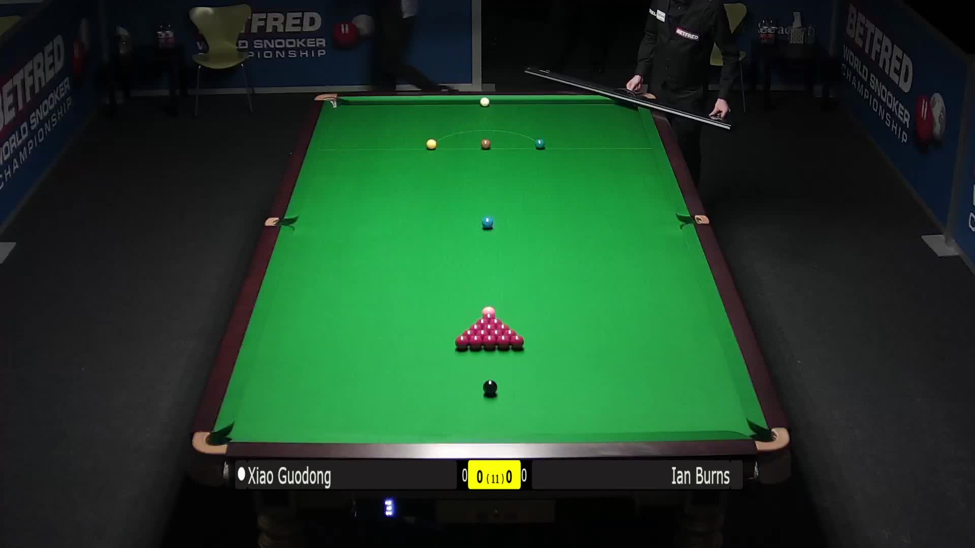 肖国栋	VS伊恩·伯恩斯	   清流	世锦赛资格赛上半场