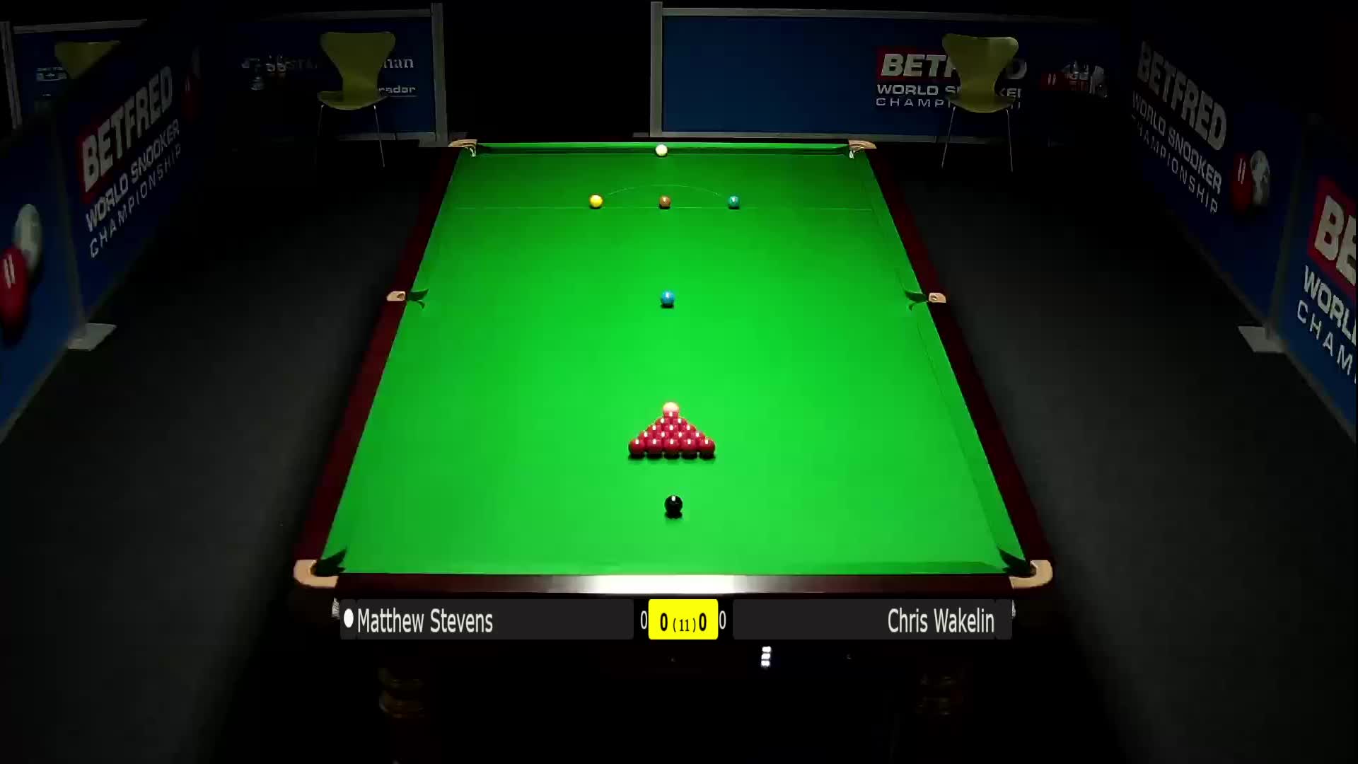 马修·史蒂文斯	VS克里斯·沃克林	清流	世锦赛资格赛上半场