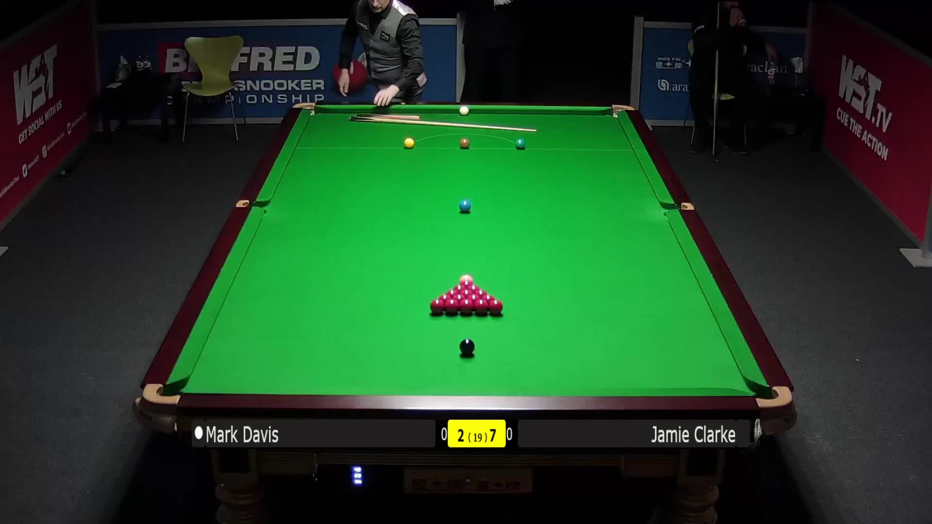 马克·戴维斯VS詹姆·克拉克 清流 世锦赛资格赛第二阶段上半场