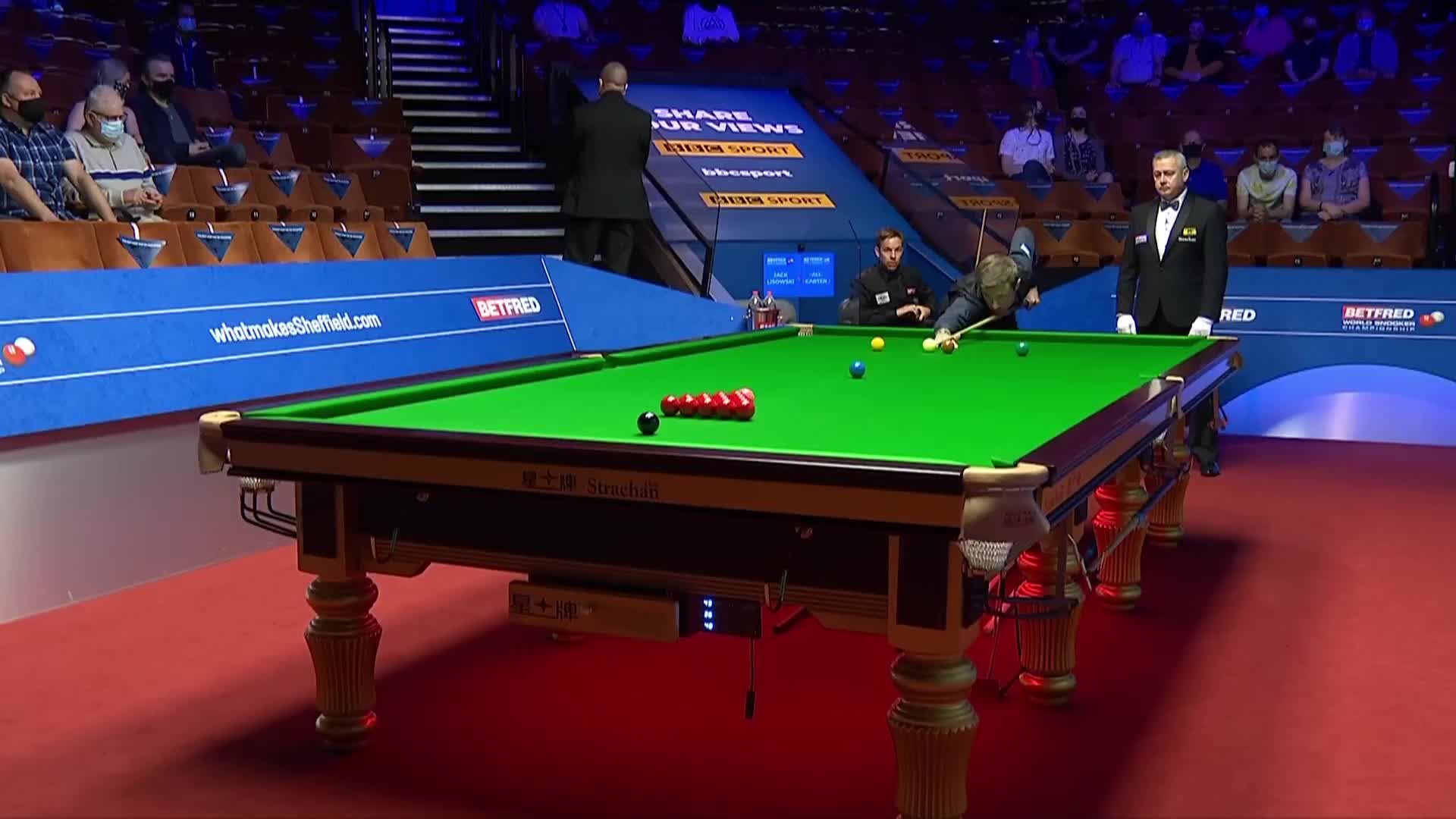 杰克·利索夫斯基VS阿里·卡特 2021斯诺克世锦赛正赛 第二阶段 上半场 清流