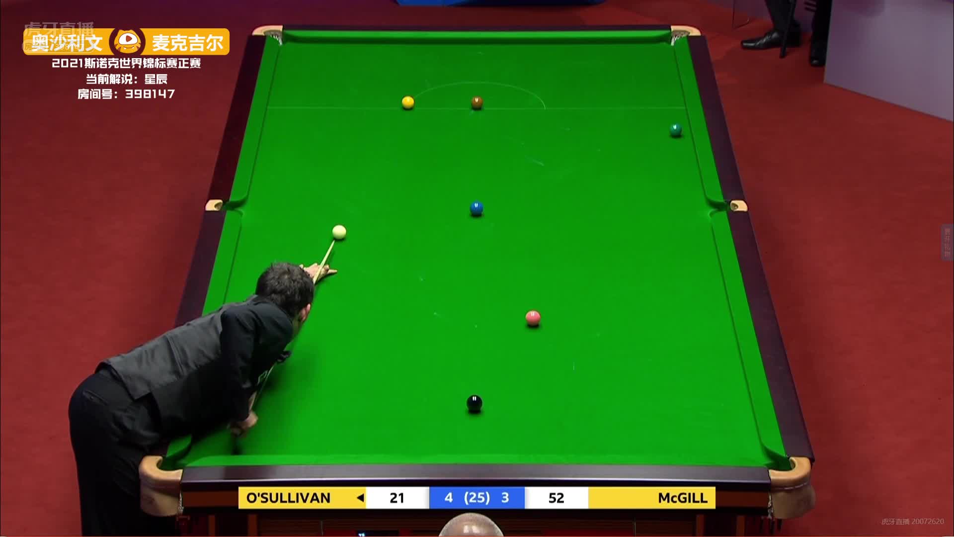 咖啡色球没挡住，麦克吉尔最终拿下4比4