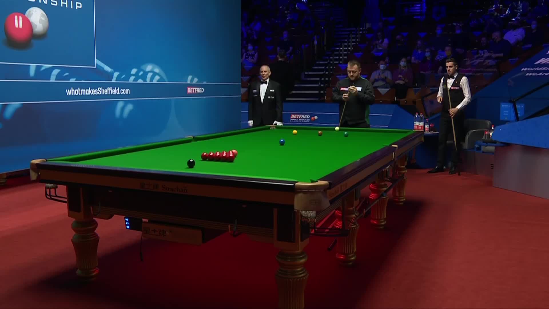 马克·艾伦VS塞尔比 2021斯诺克世锦赛正赛第二轮第一阶段 上半场 清流