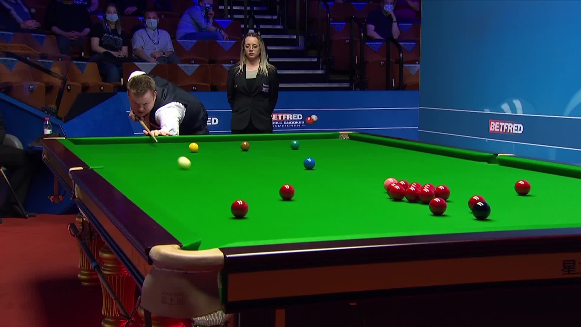 肖恩·墨菲VS颜丙涛 2021斯诺克世锦赛正赛第二轮第一阶段 上半场 清流