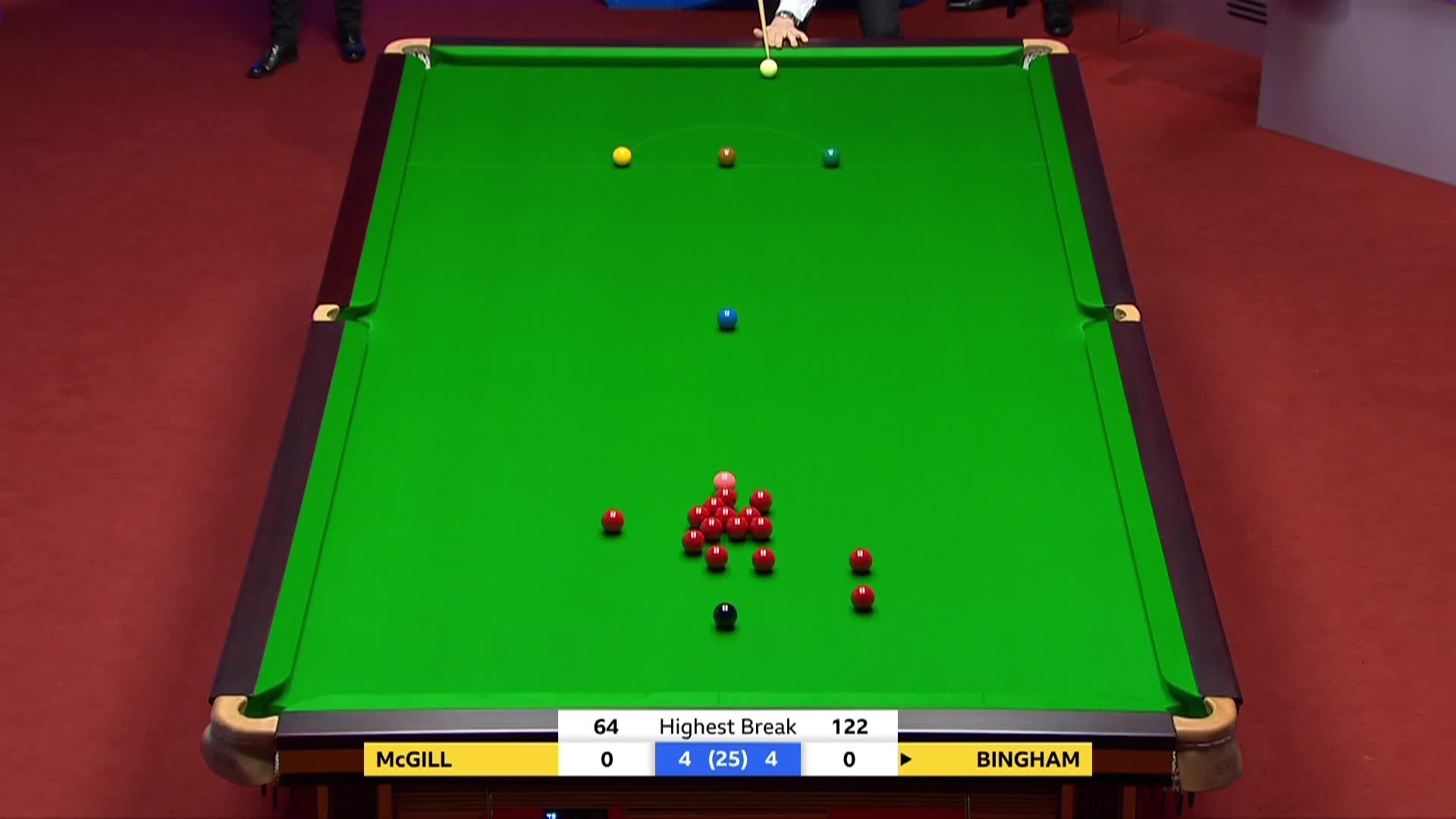 宾汉姆vs麦克吉尔  斯诺克世锦赛正赛 第三轮第二阶段 上半场 清流