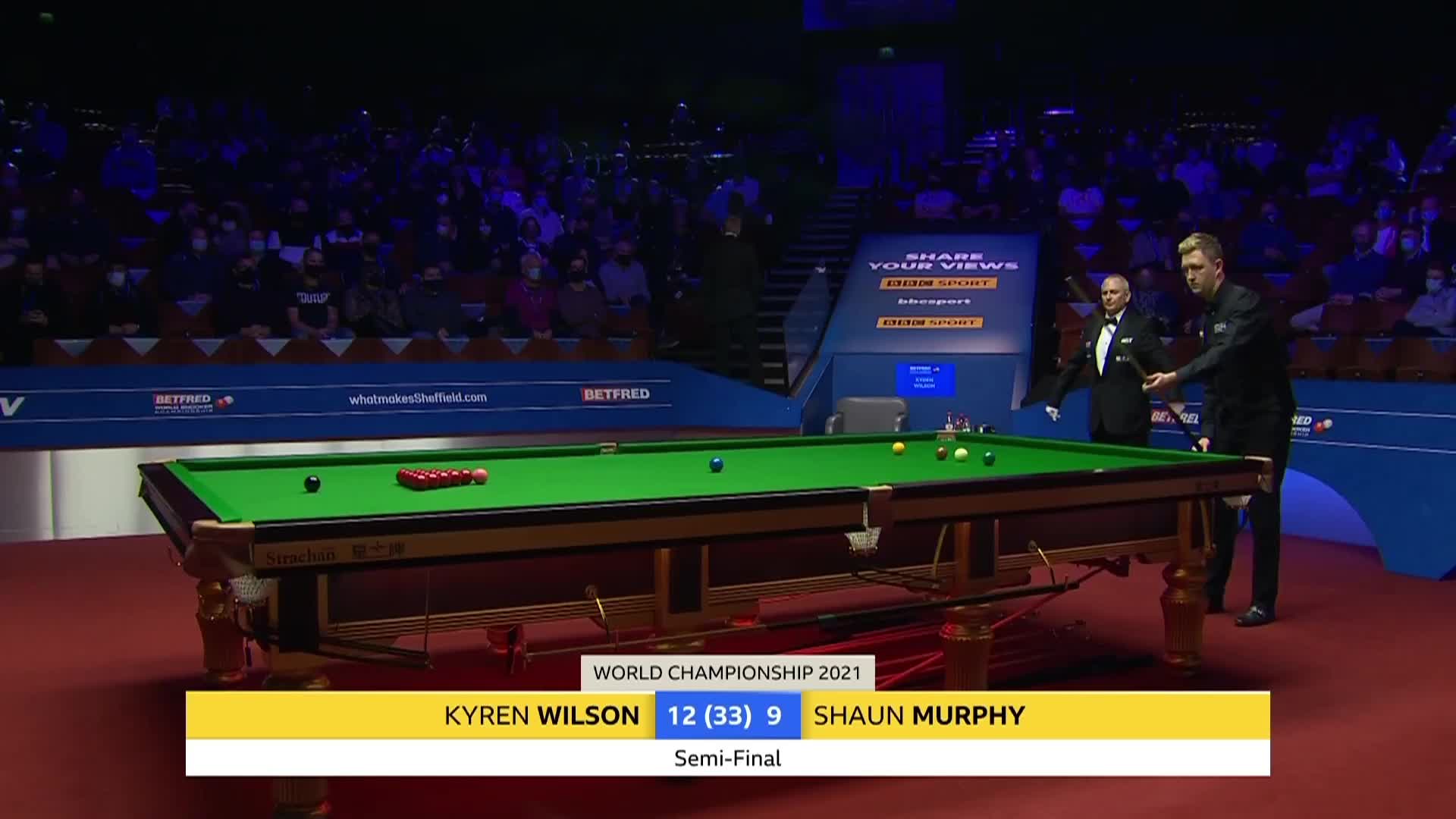 清台就完了，墨菲最后黑球翻袋简直妙妙妙！