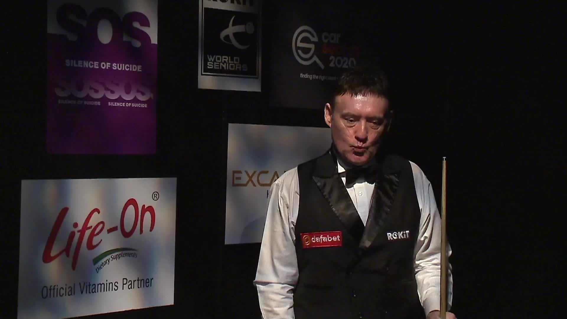 大卫·利利VS吉米怀特 斯诺克元老世锦赛上半场 清流