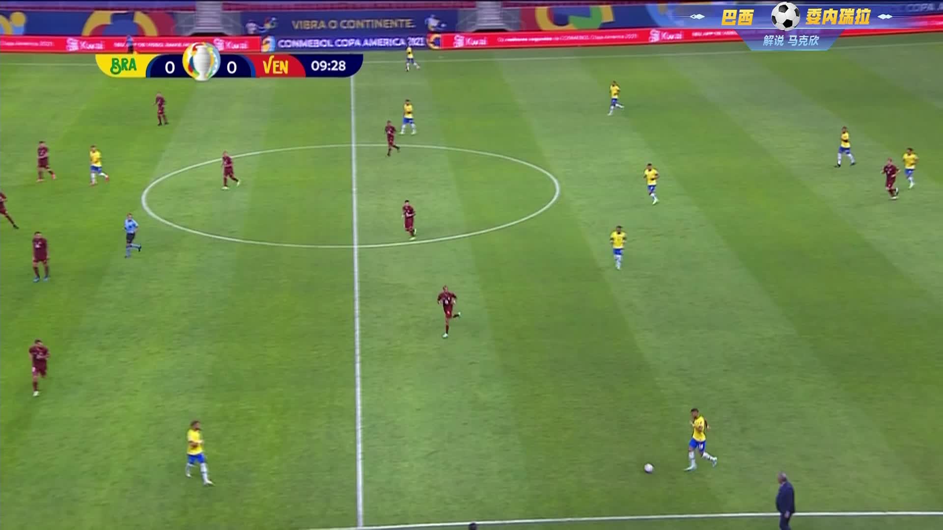 巴西队连续两次有威胁进攻