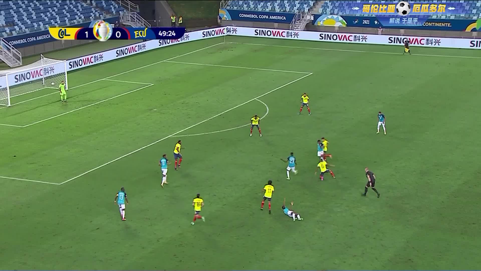 美洲杯精华 哥伦比亚1比0厄瓜多尔3