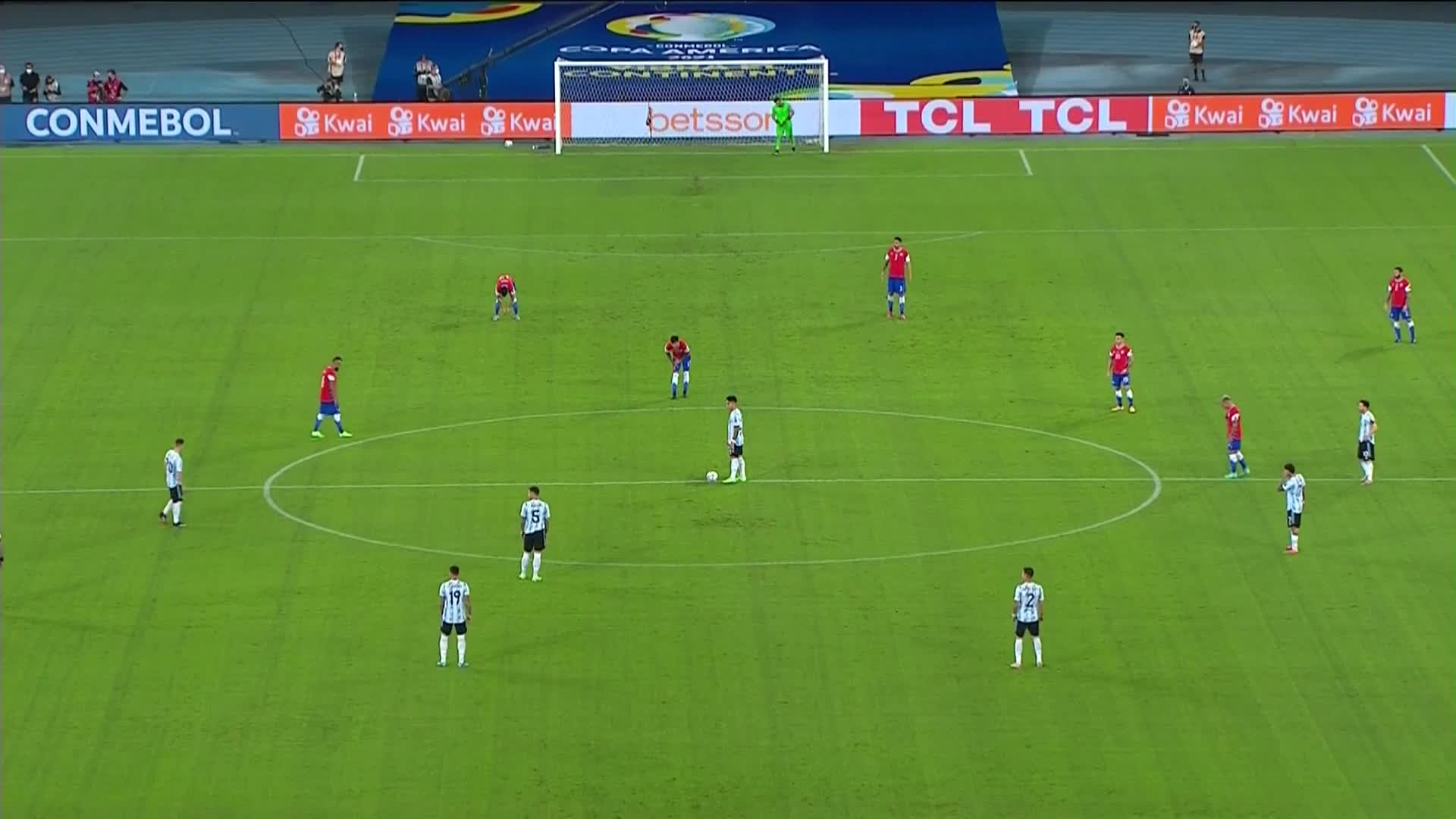 阿根廷 vs 智利2021美洲杯 清流上半场