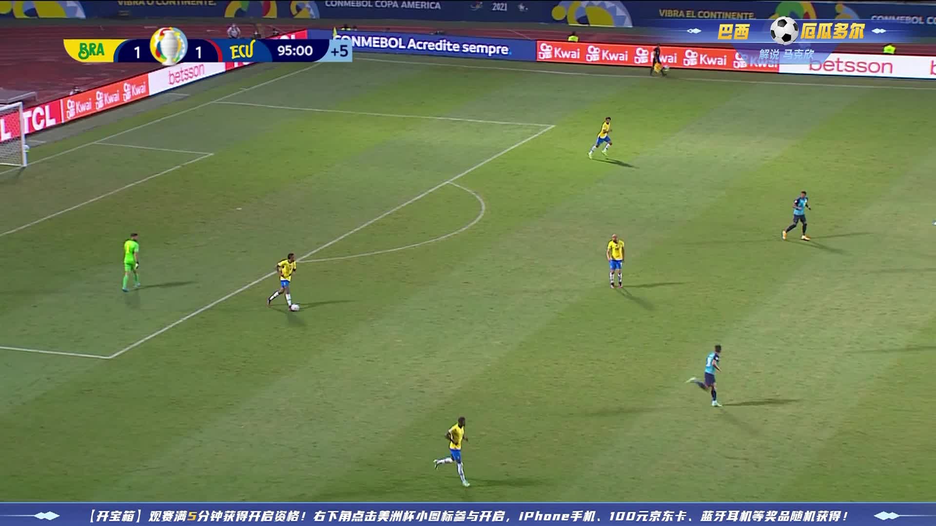 巴西vs厄瓜多尔 完场