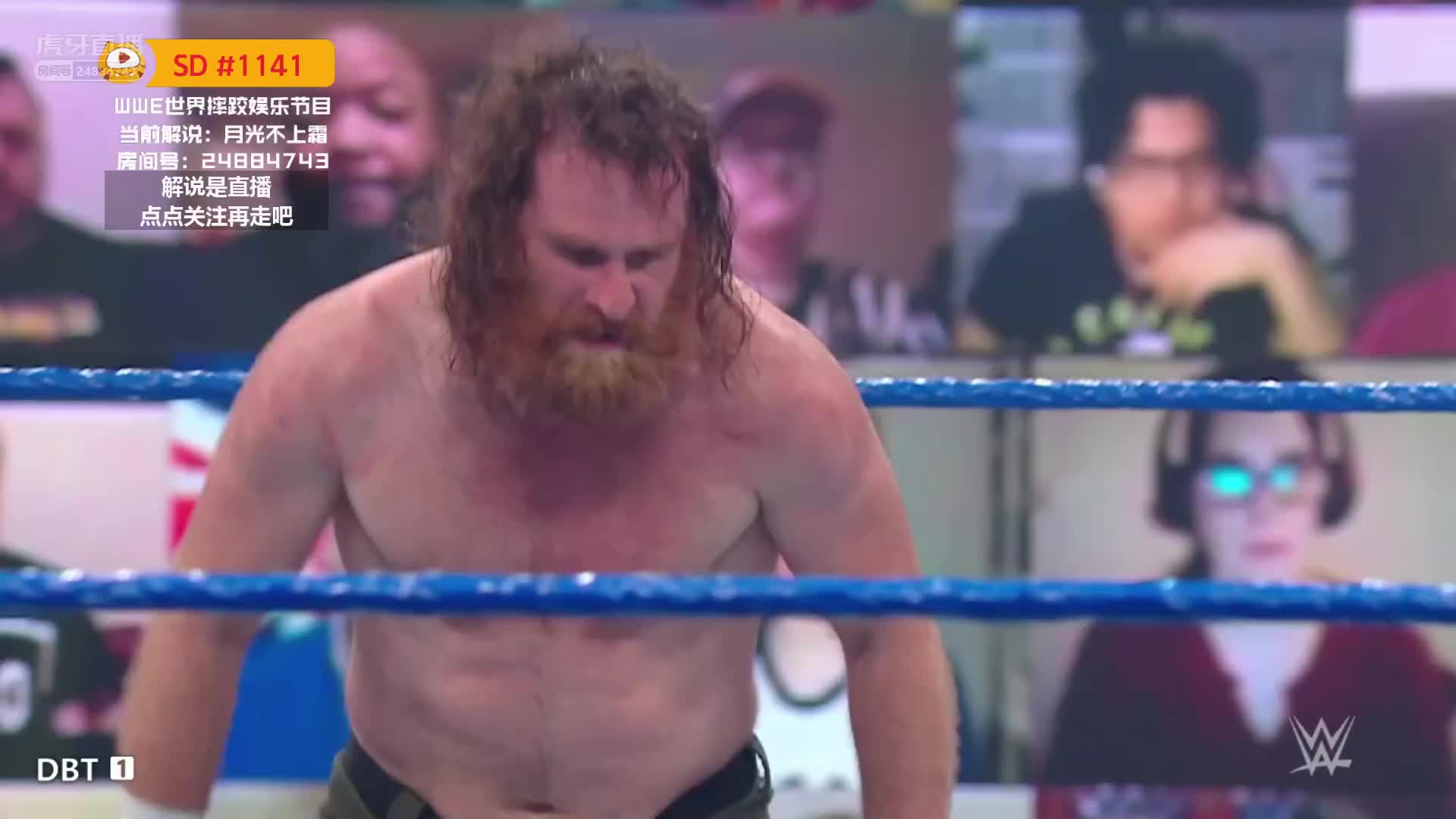  ko超漂亮一击，两人双双摔落边绳