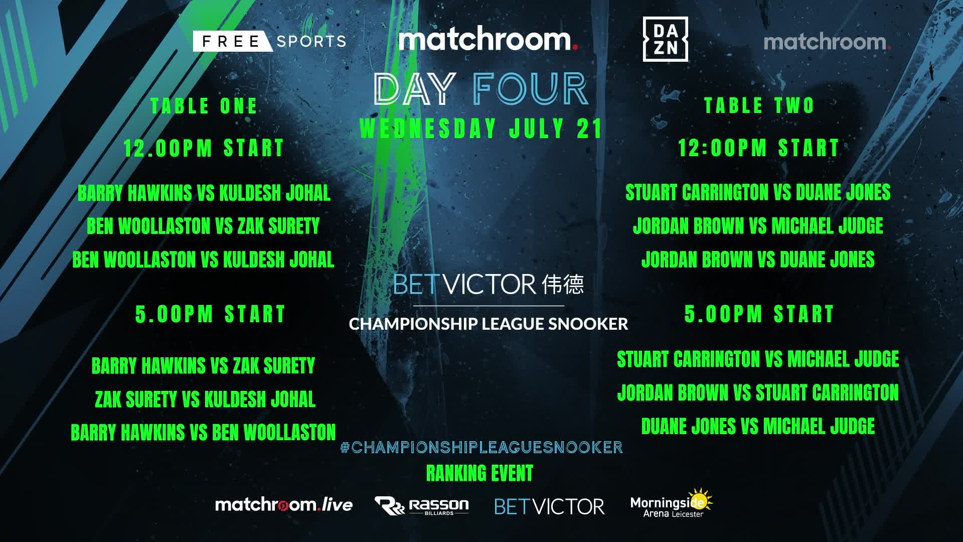 巴里·霍金斯 v 库德什·约哈尔 2021冠军联赛 清流