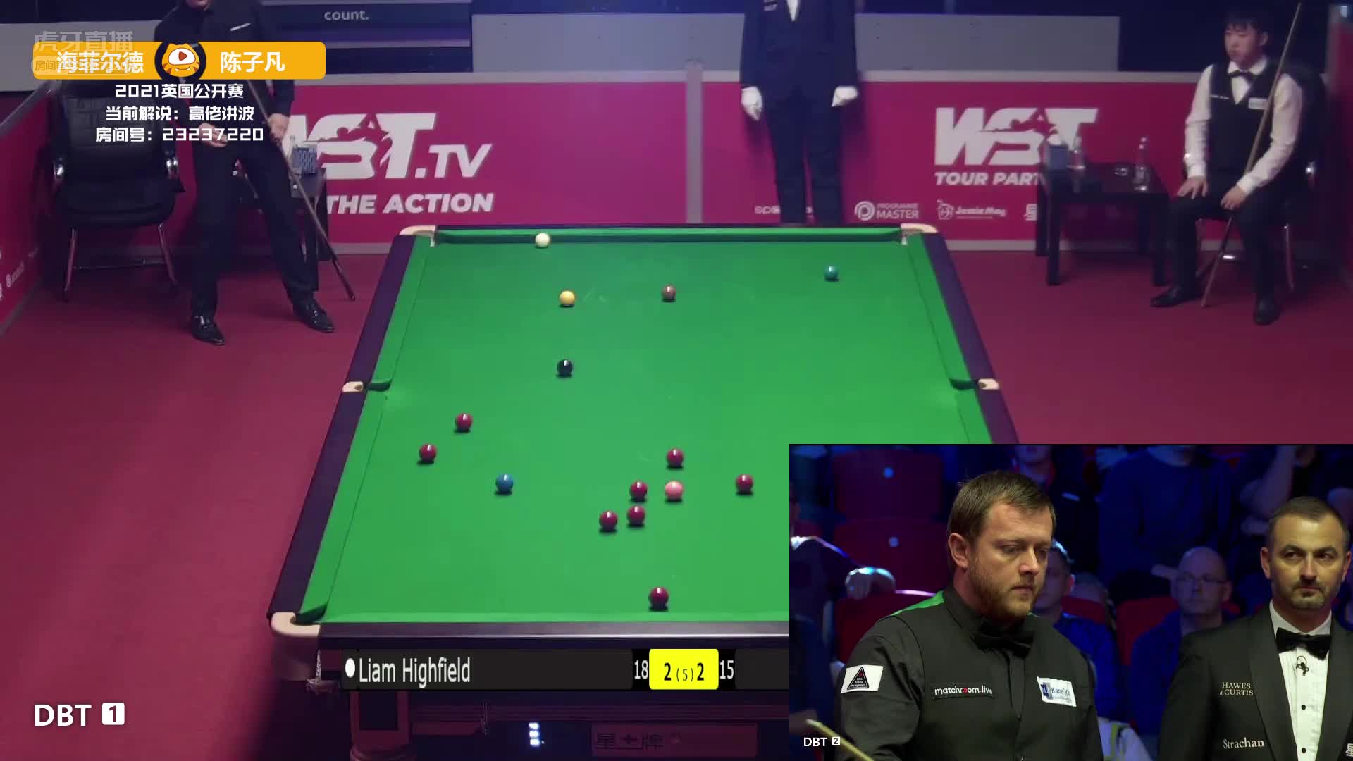 侯赛因·瓦菲 vs 马克·艾伦 英国公开赛 高佬解说