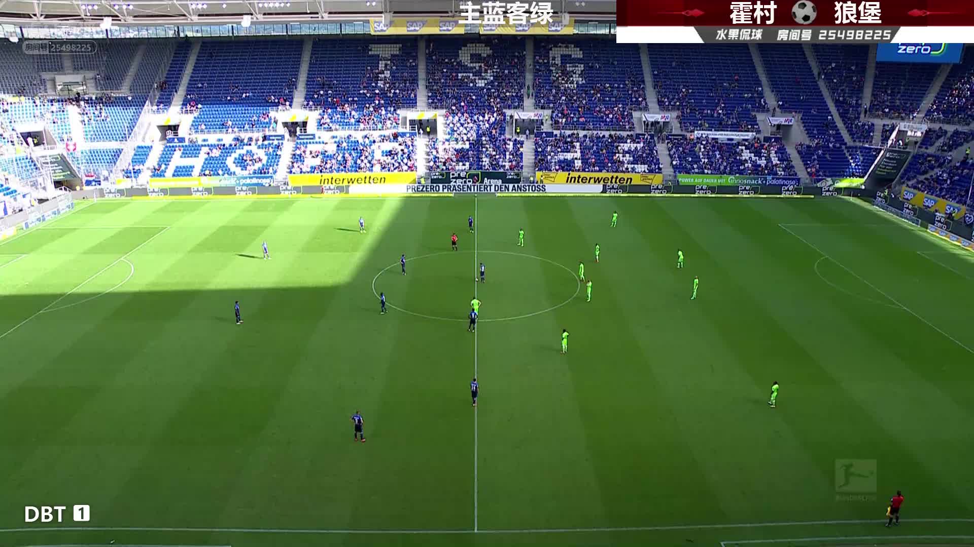 9月25日 霍芬海姆vs沃尔夫斯堡 下半场 水果侃球
