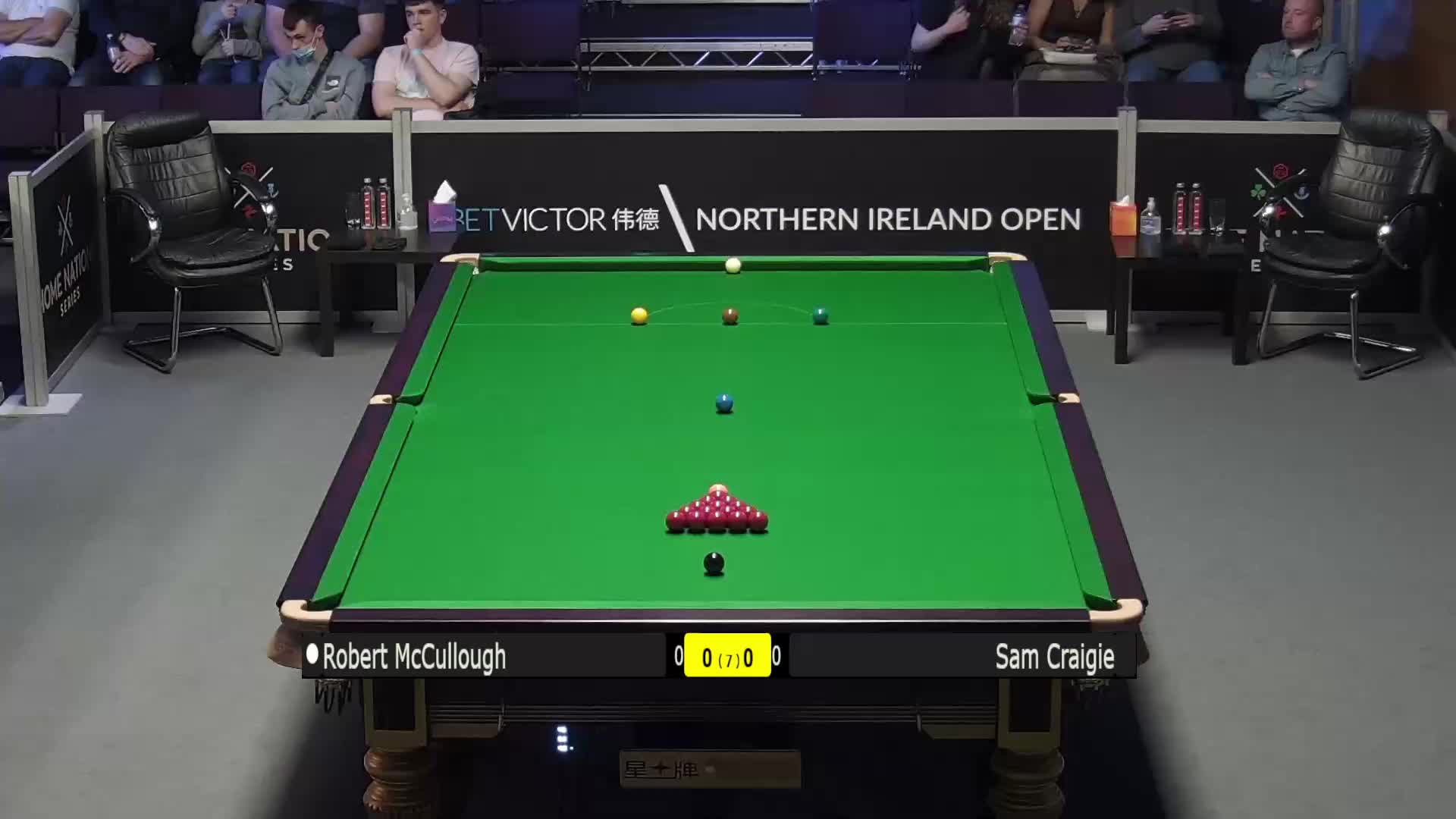 罗伯特·麦卡洛 vs 山姆·克雷吉 北爱尔兰公开赛 清流