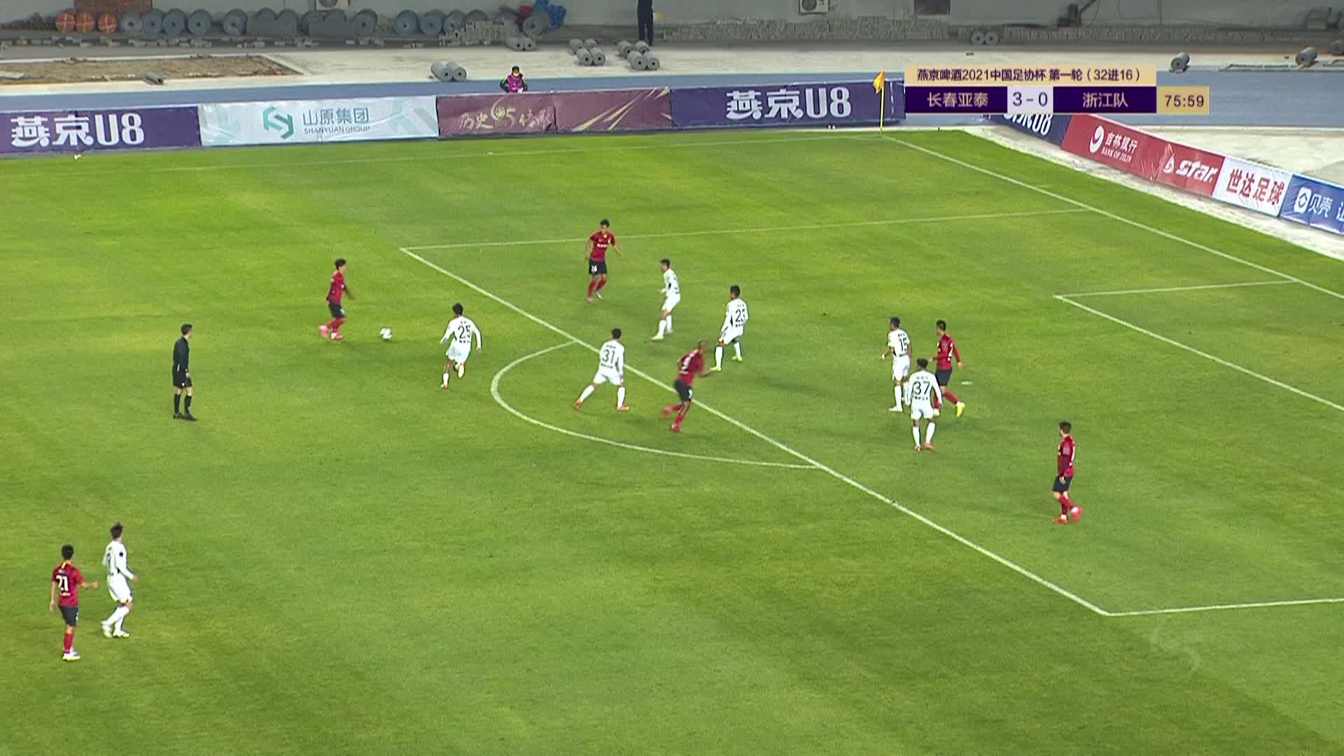 杨超声传球，迪力依进球