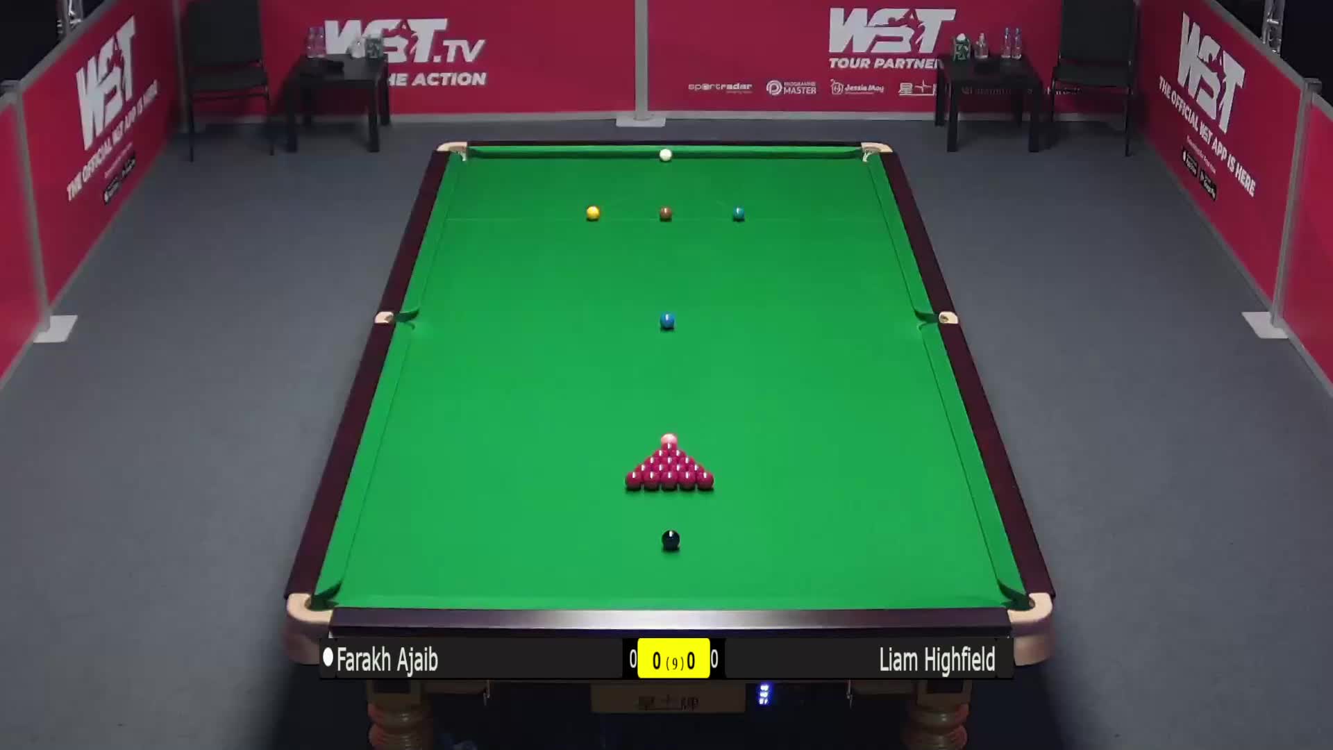 菲拉克·阿贾博VS利亚姆·海菲尔德  2021斯诺克德国大师赛资格赛 清流