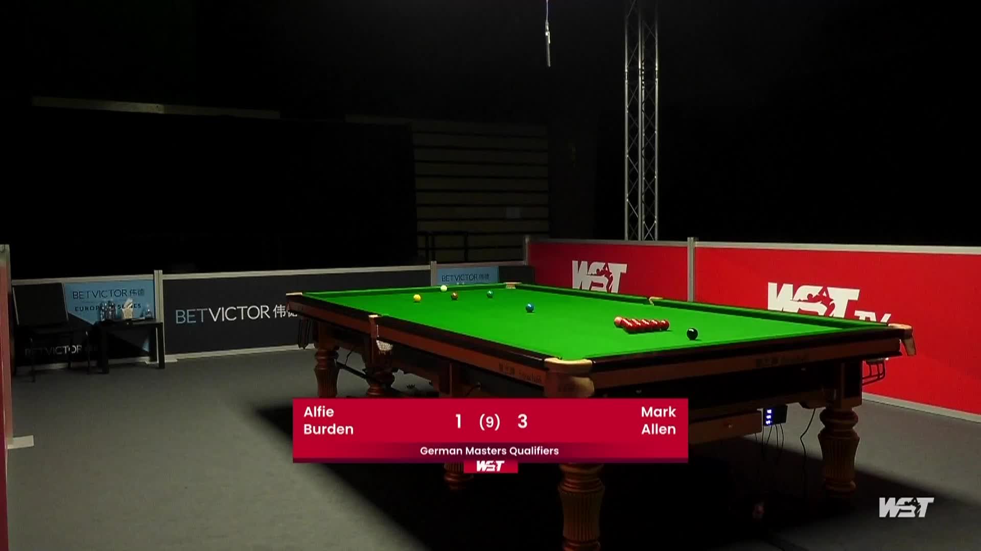 马克·艾伦vs阿尔菲·伯顿  2021斯诺克德国大师赛资格赛 下半场 清流